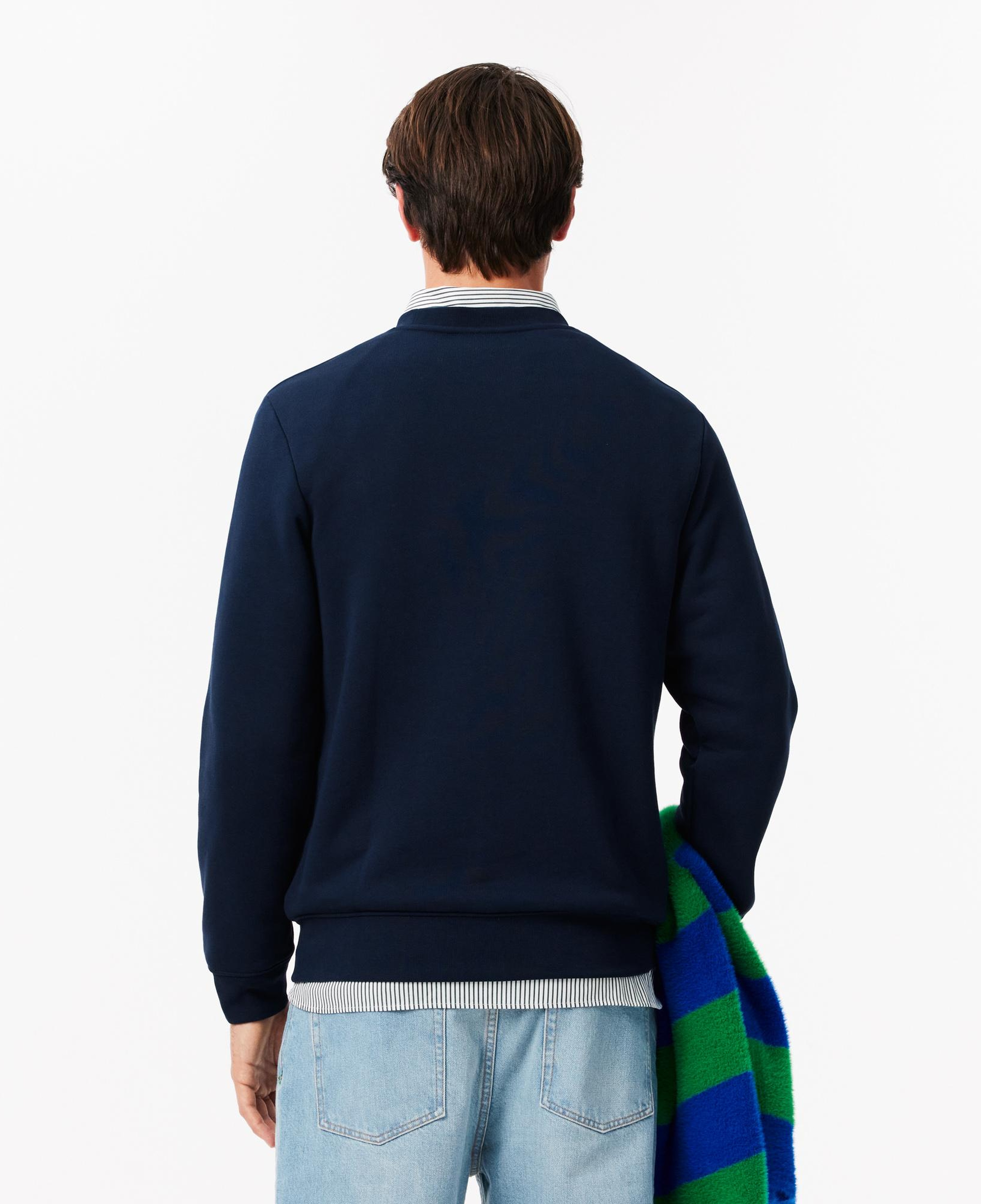 Erkek Classic Fit Bisiklet Yaka Lacivert Sweatshirt