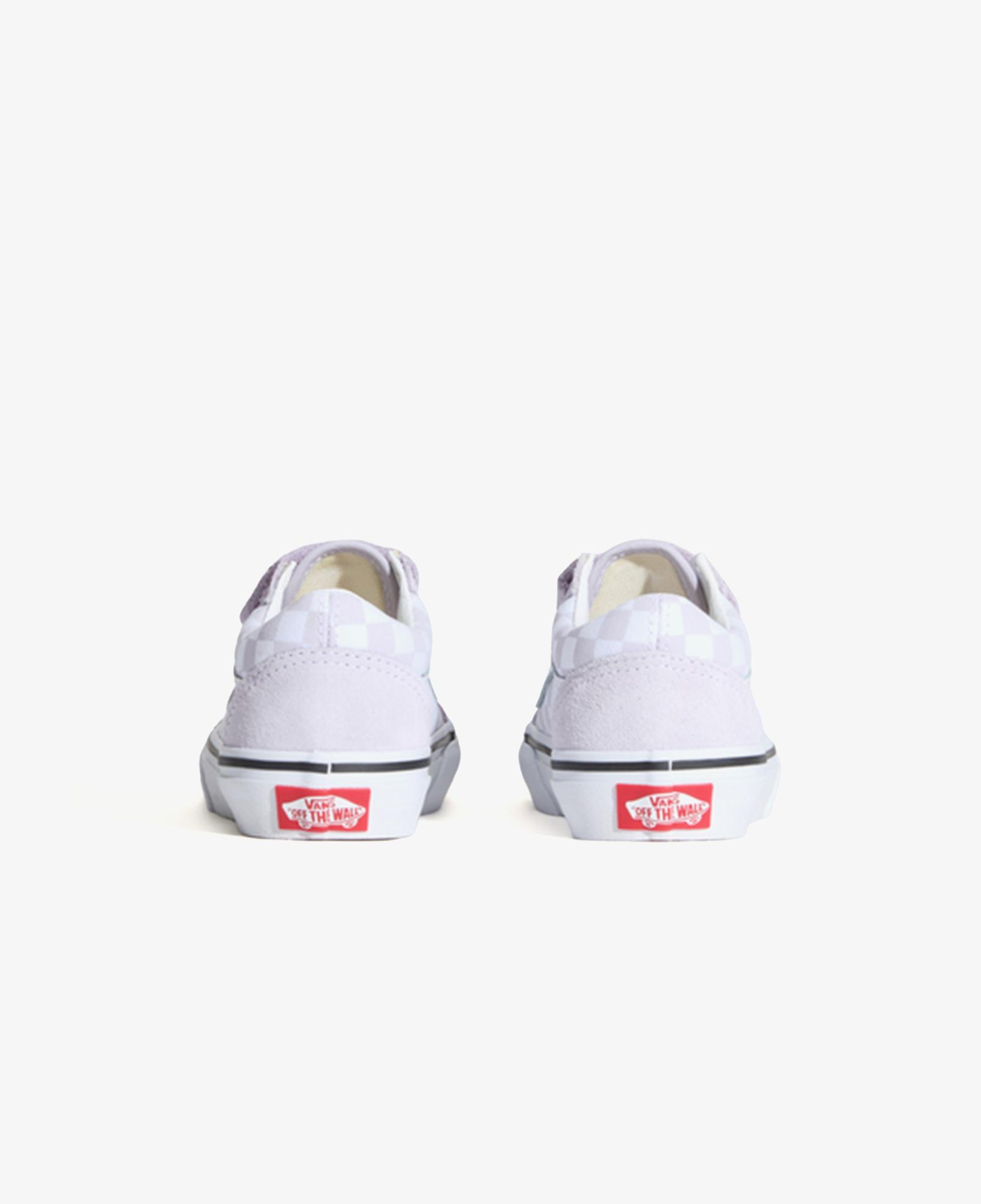 Vans Old Skool V Checkered Çocuk Mor Sneaker