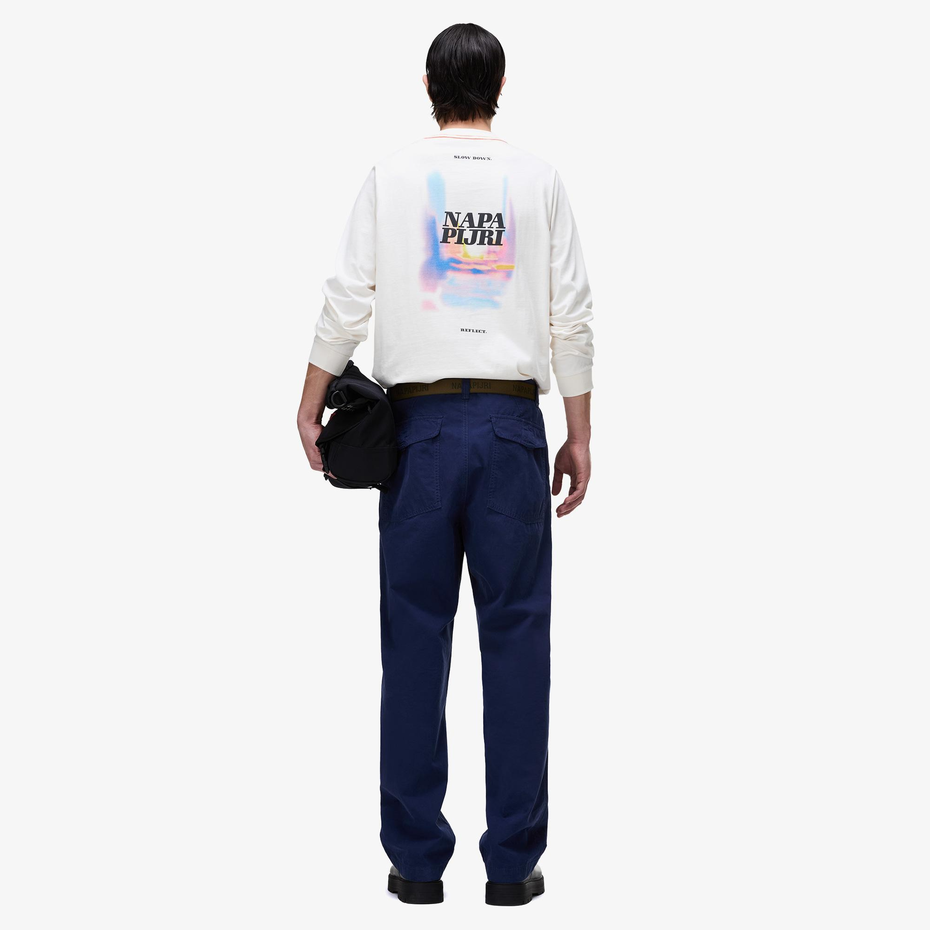 Napapijri S-Lodestar Erkek Beyaz T-Shirt