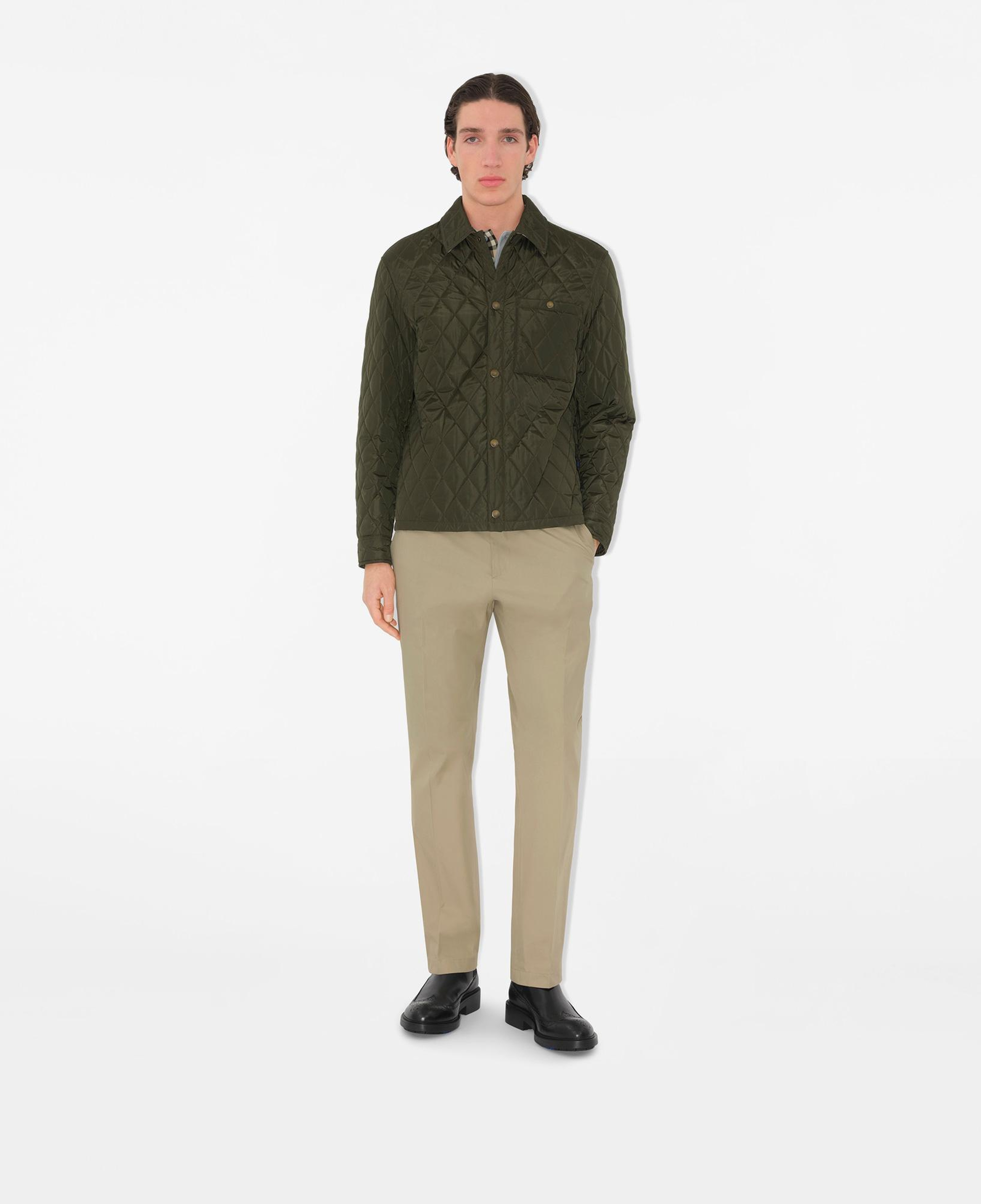 Burberry Pan Cotton Chinos Erkek Haki Pantolon