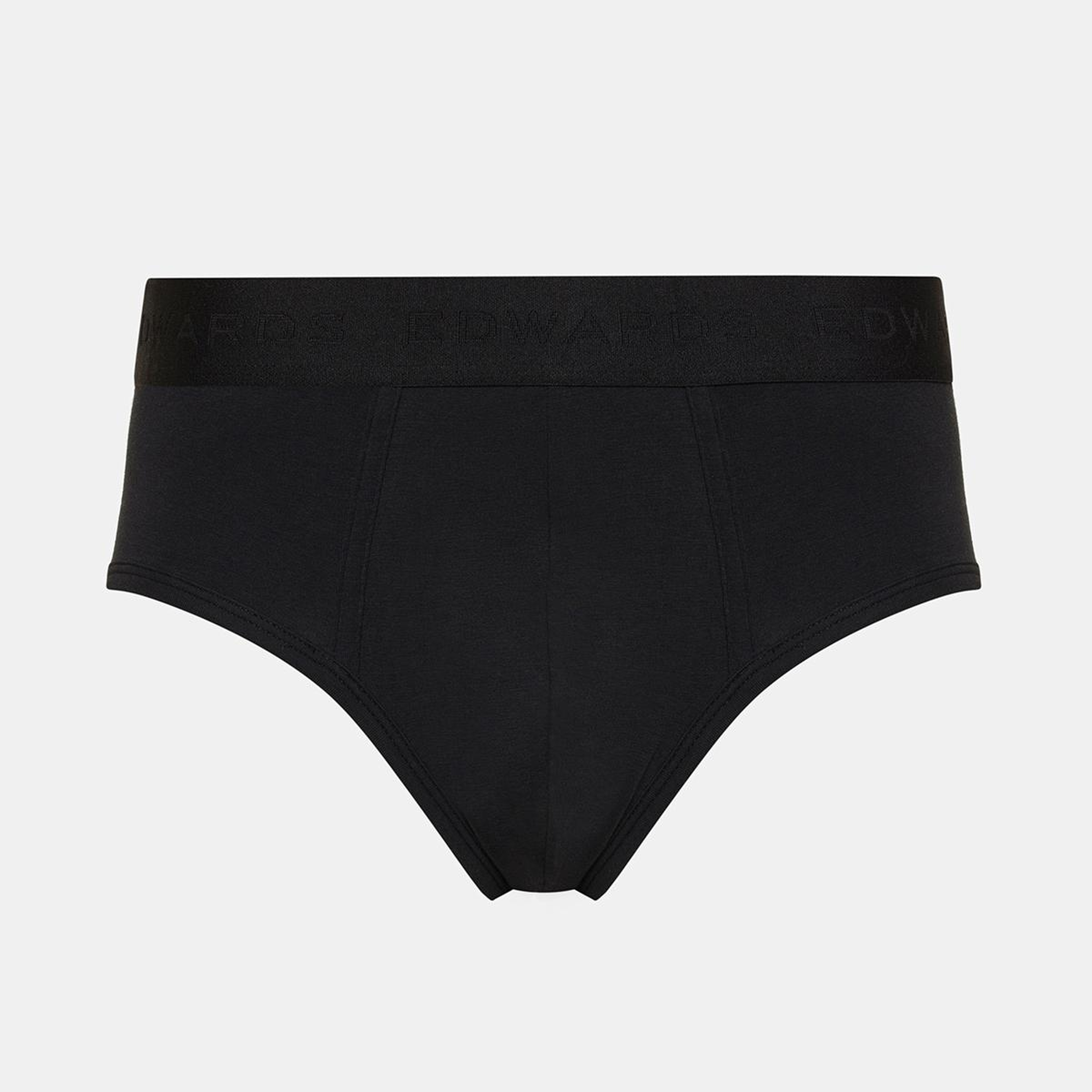 Erkek Siyah Organik Pamuklu Düz Renk Likralı Slip 2'li Paket Siyah&Beyaz
