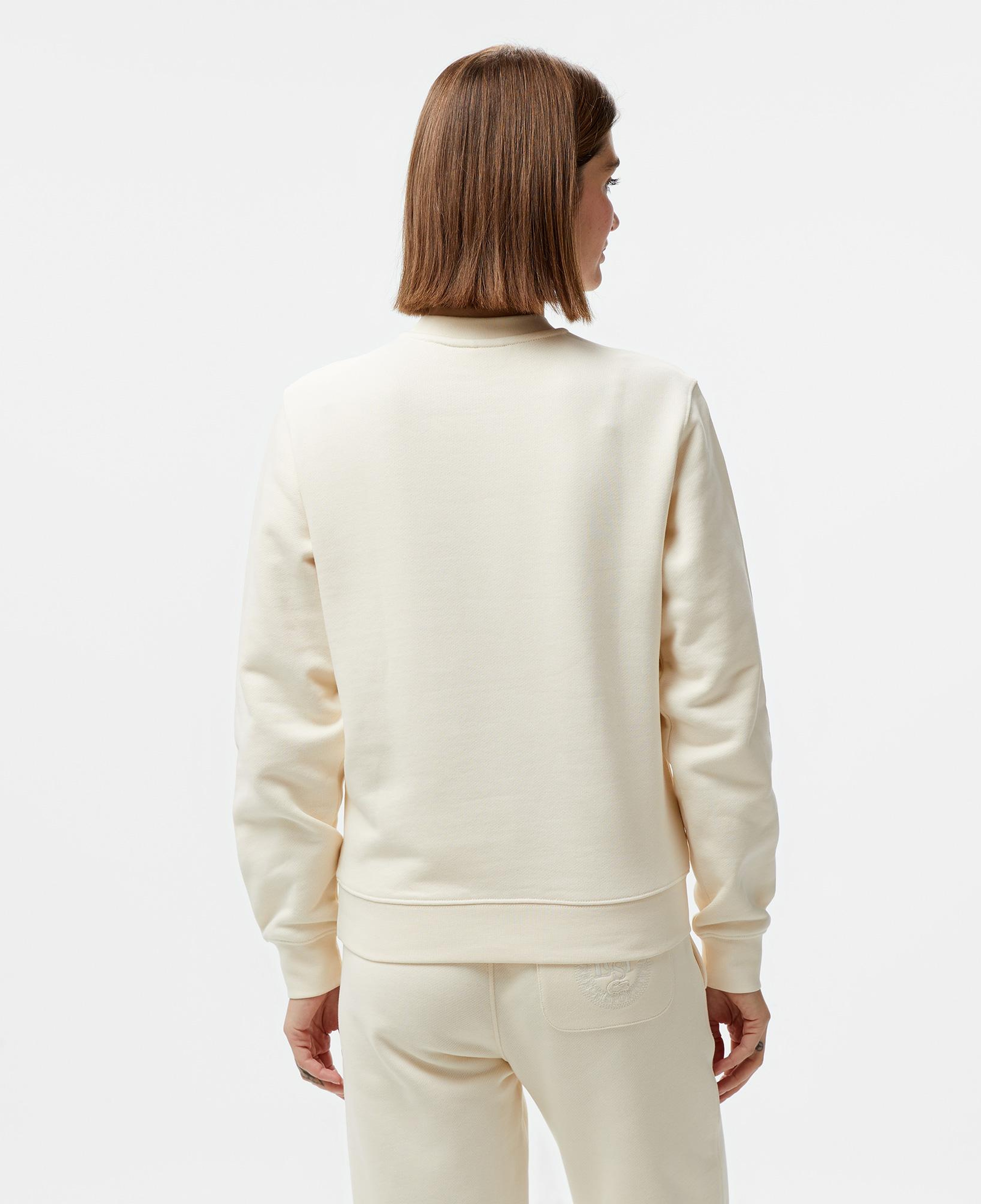 Kadın Relaxed Fit Bisiklet Yaka Bej Sweatshirt