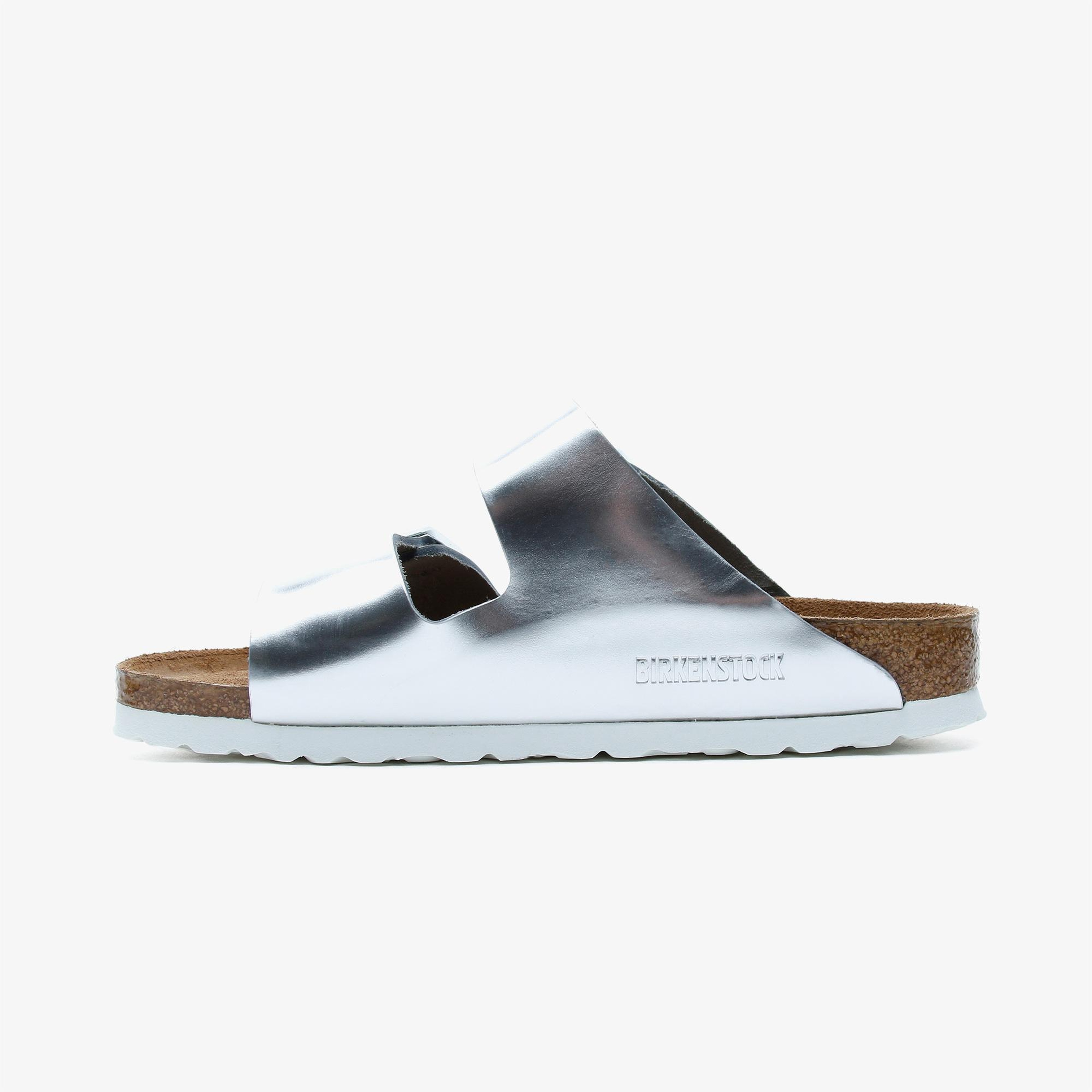 Birkenstock Arizona Kadın Metalik Gri Terlik