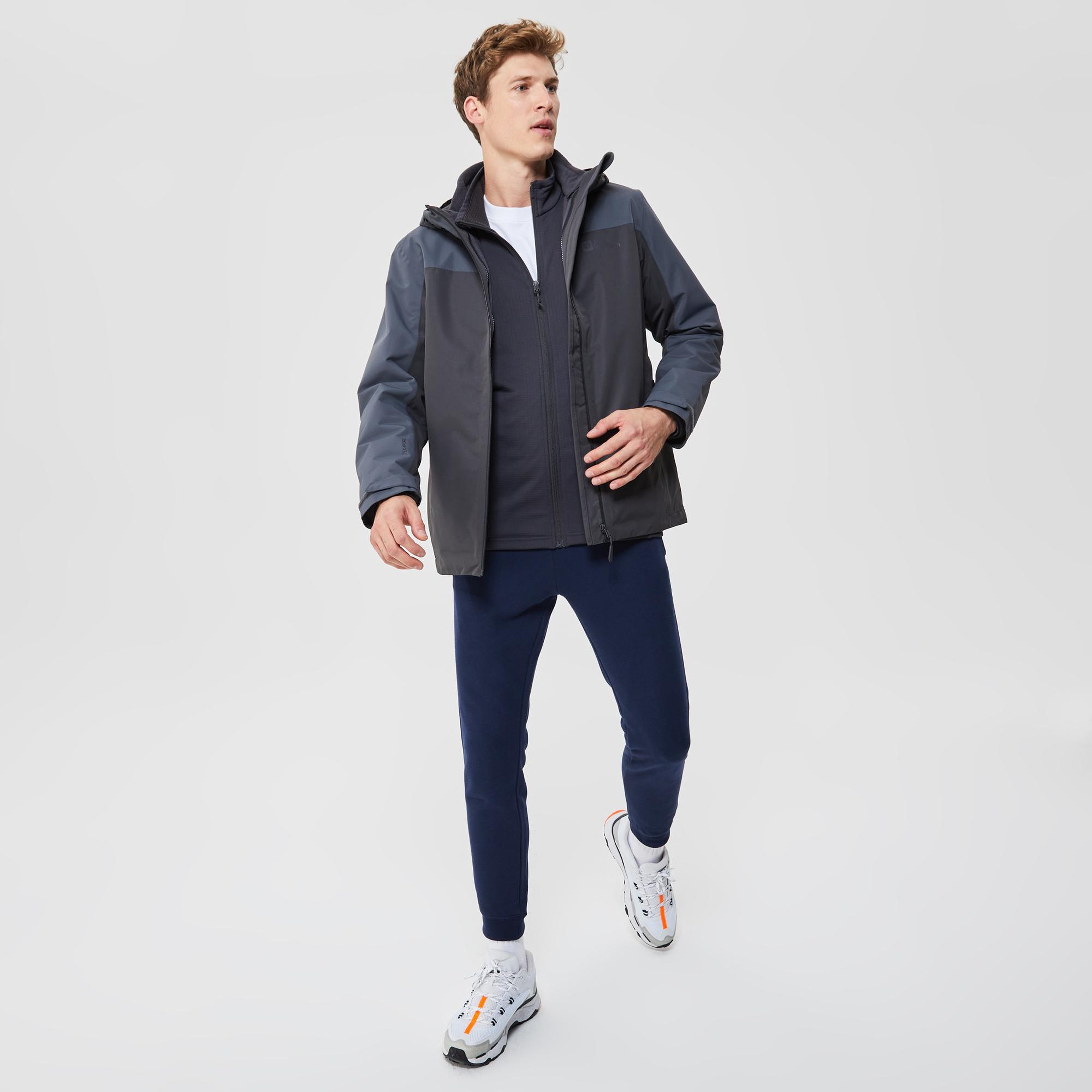 Jack Wolfskin Taubenberg 3-in-1 Siyah Erkek Ceket