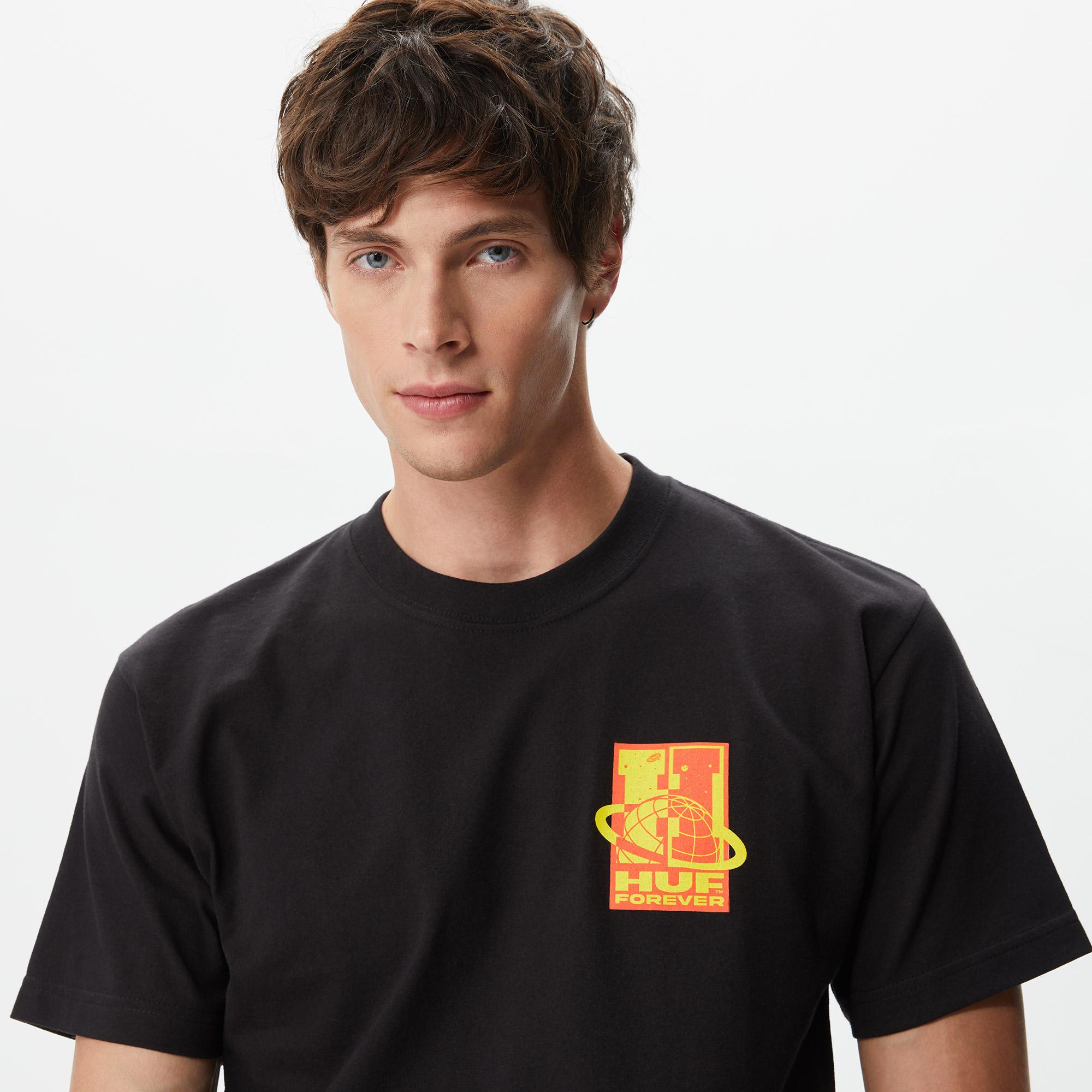 Huf Galaxywide Erkek Siyah T-Shirt