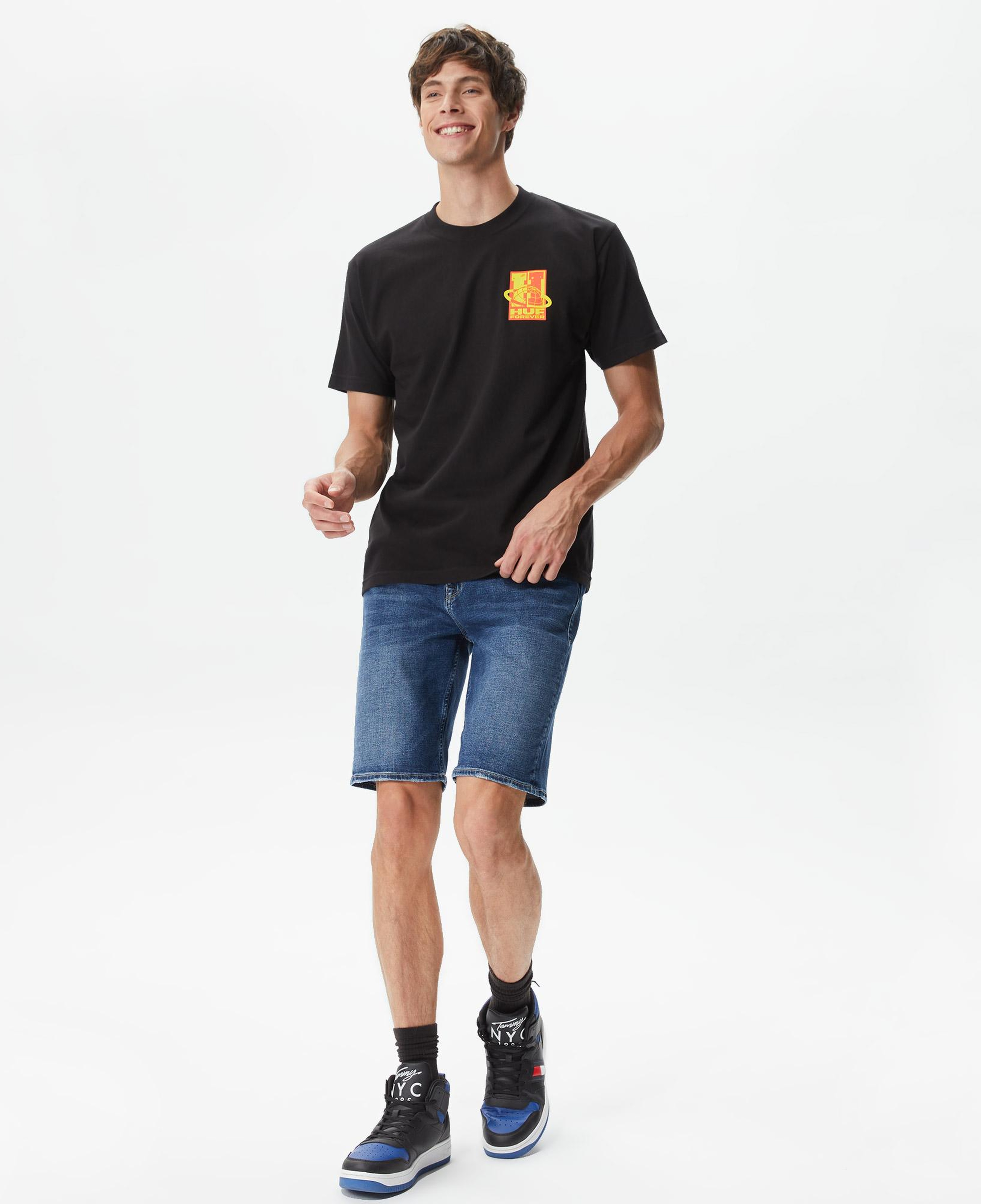 Huf Galaxywide Erkek Siyah T-Shirt