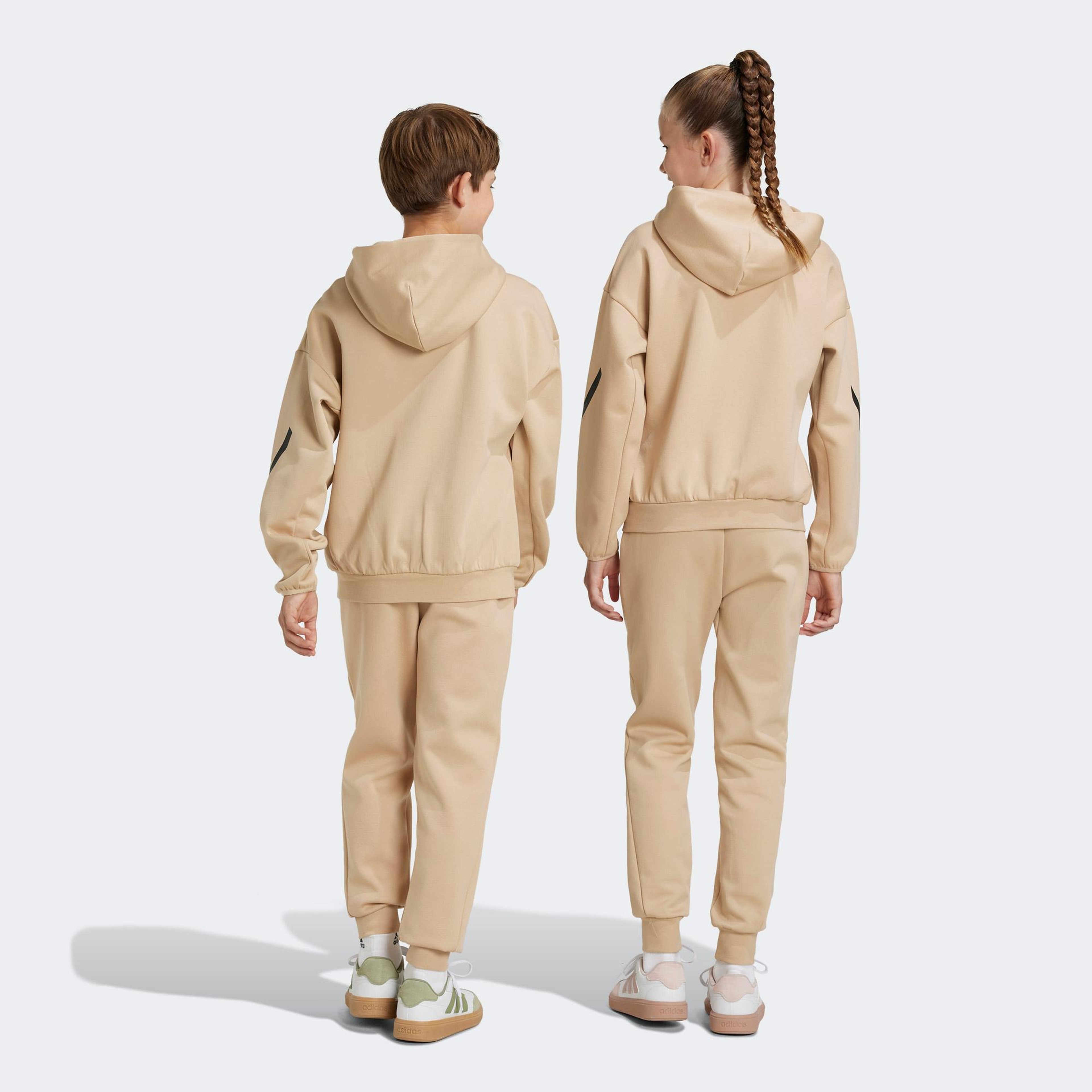 adidas Z.N.E. Tapered-Leg Çocuk Bej Eşofman Altı