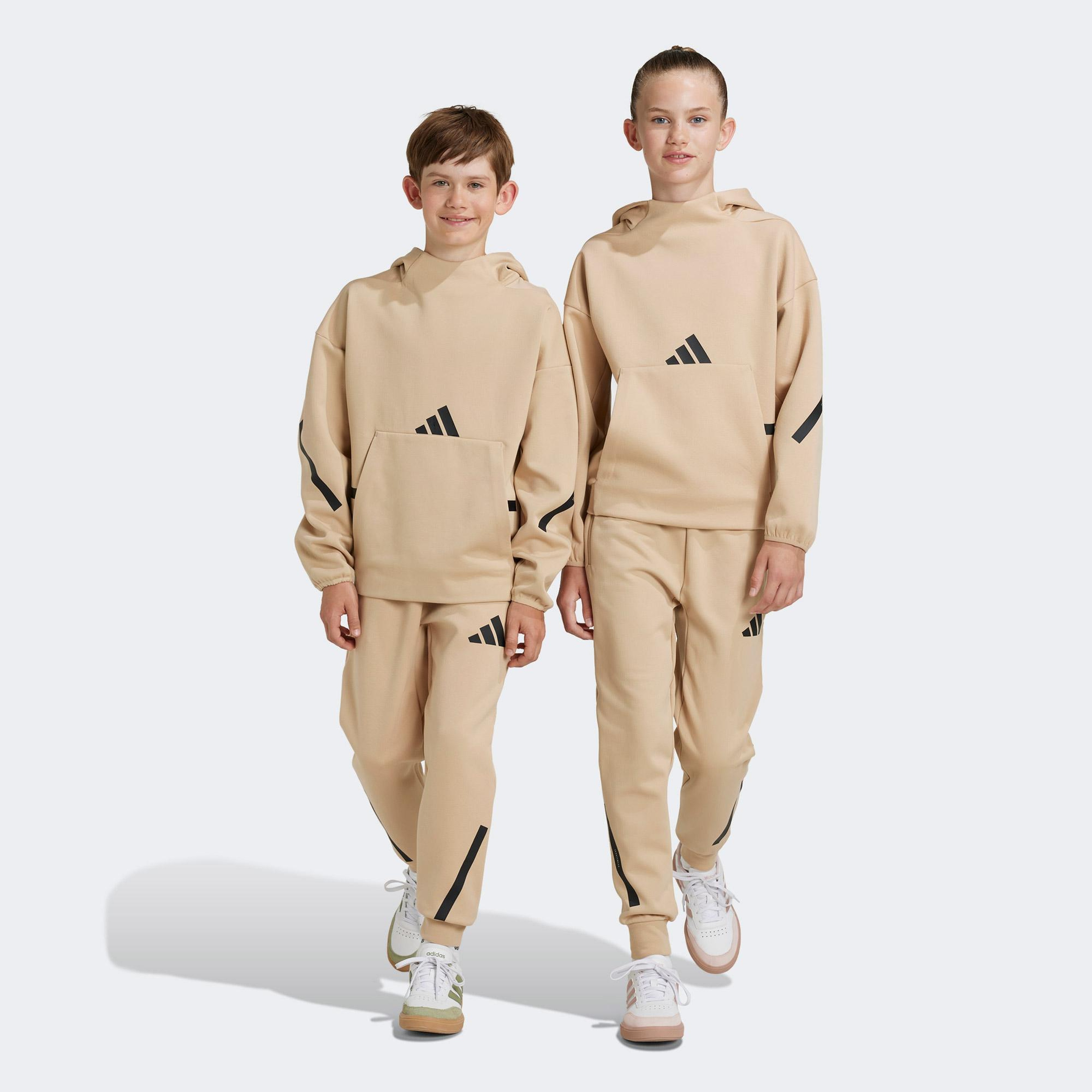 adidas Z.N.E. Tapered-Leg Çocuk Bej Eşofman Altı
