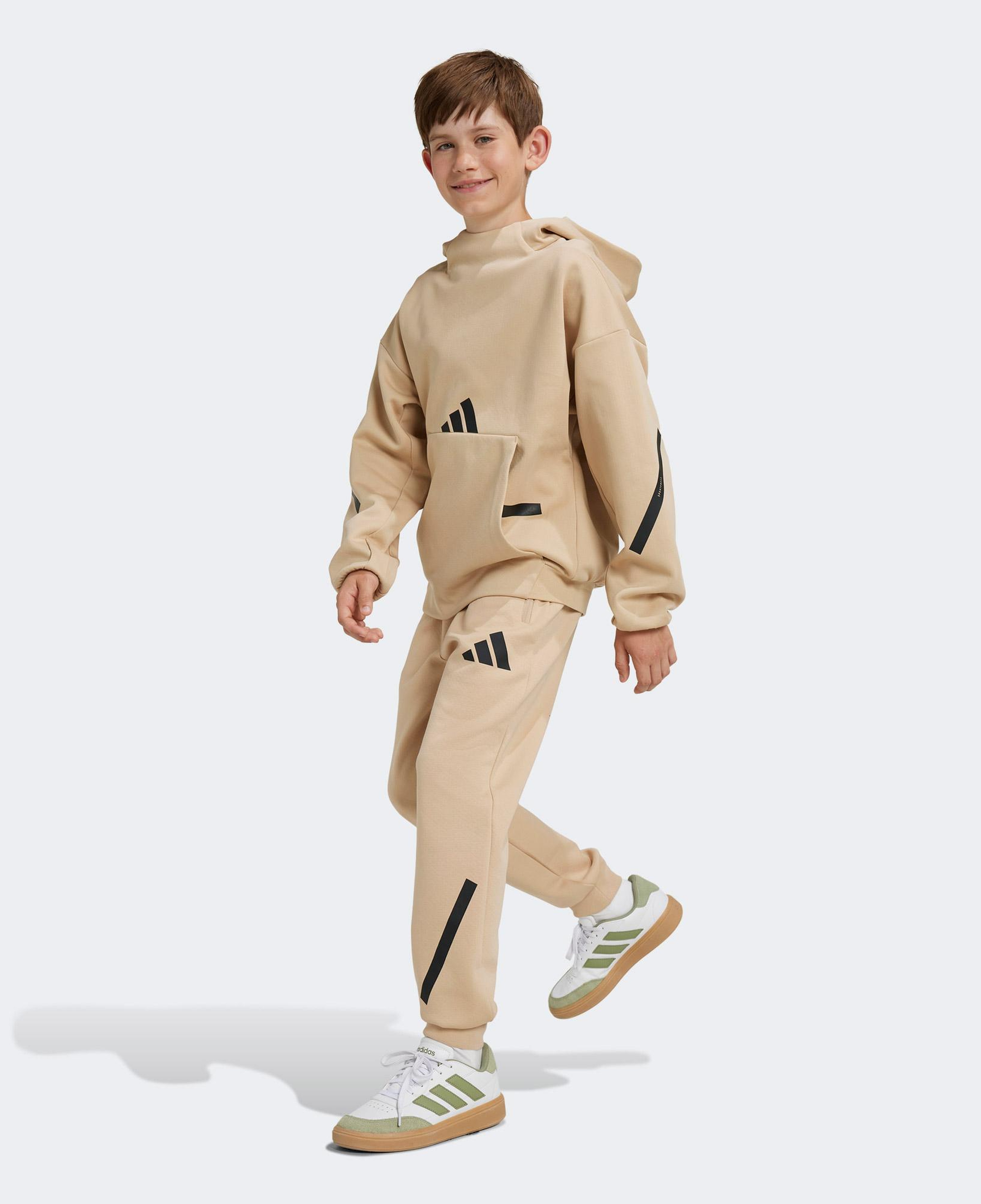 adidas Z.N.E. Tapered-Leg Çocuk Bej Eşofman Altı