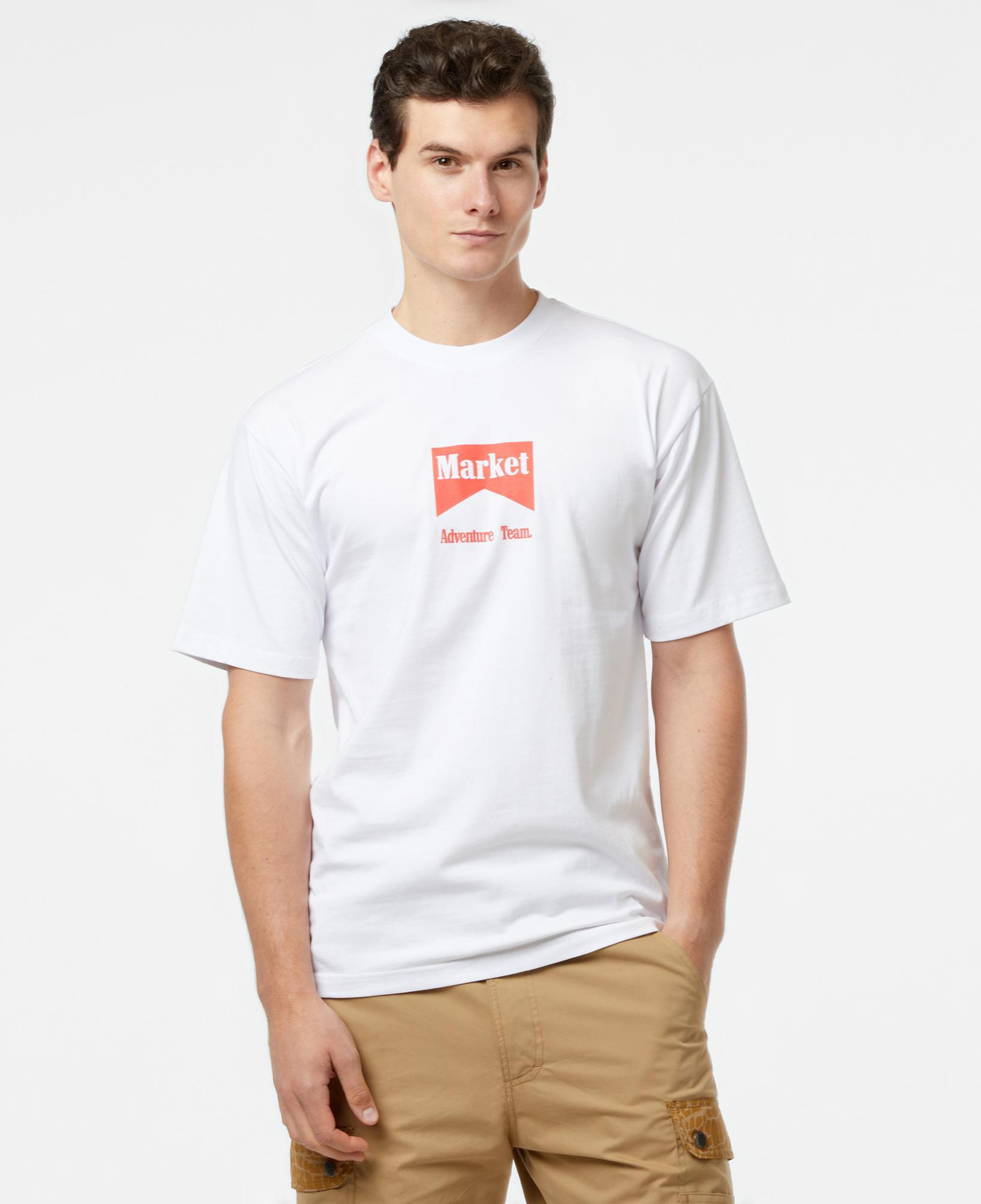 Market Adventure Team Erkek Beyaz T-Shirt