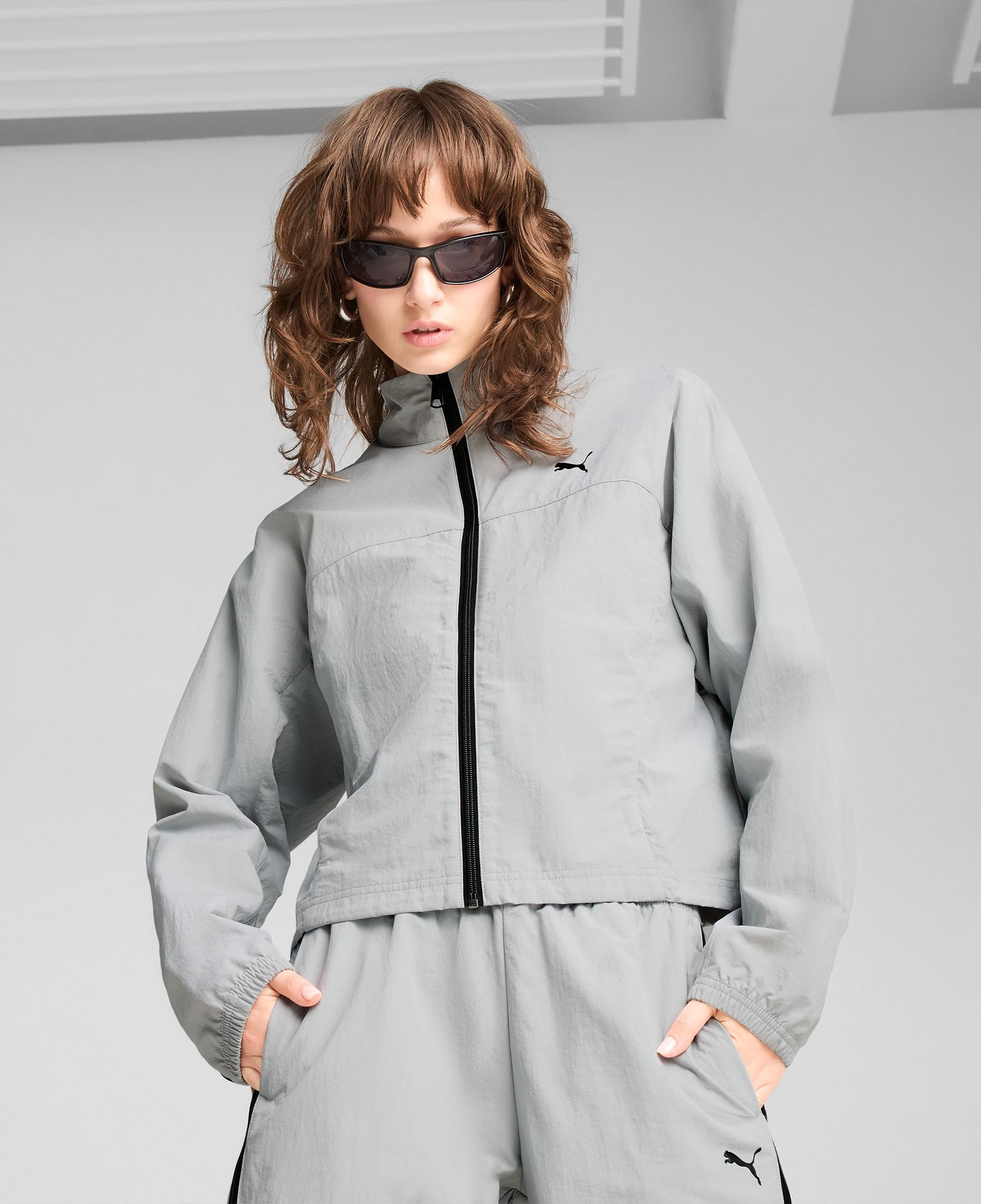 Puma Dare To Zip-Off Kadın Gri Ceket