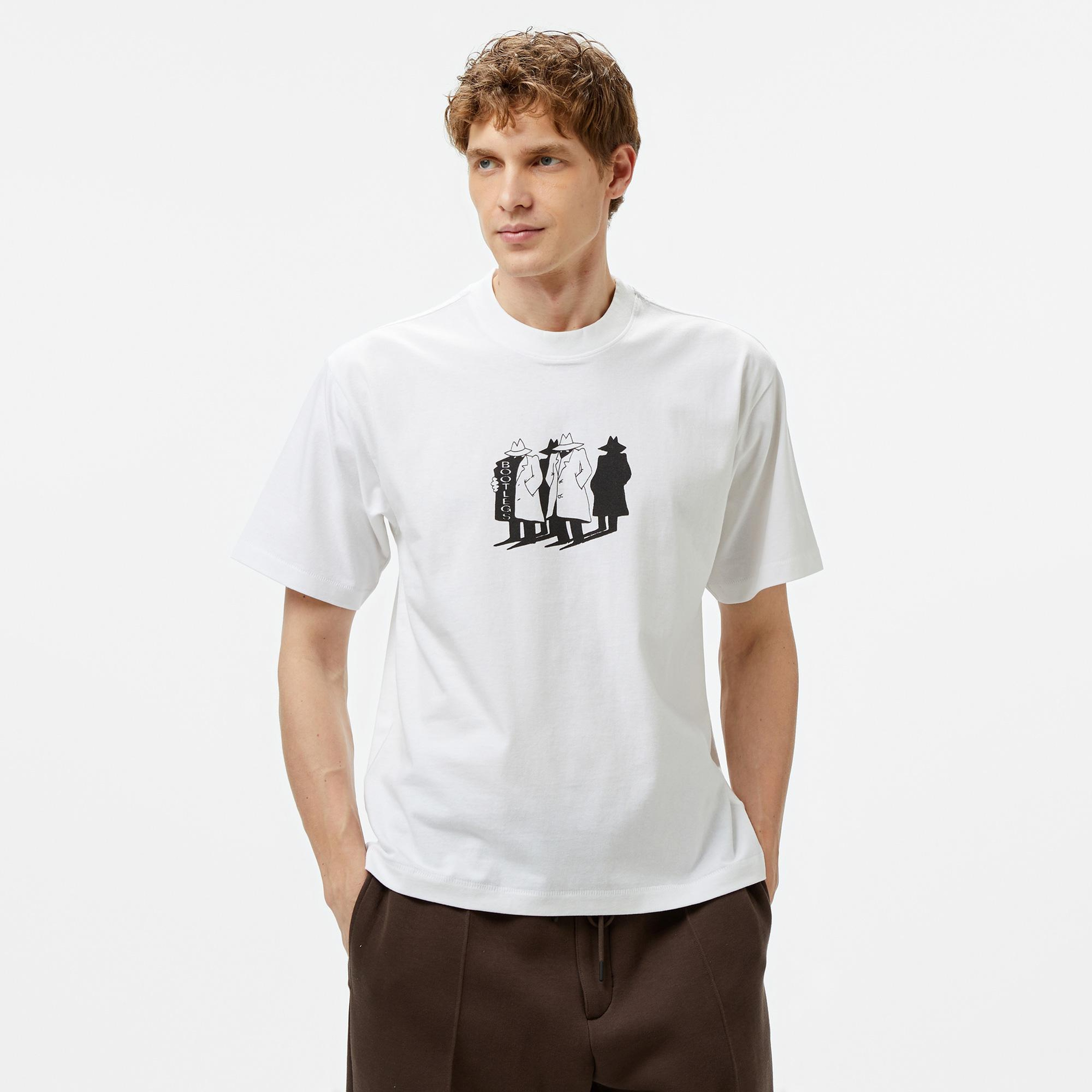 Market Call My Dealer Erkek Beyaz T-Shirt