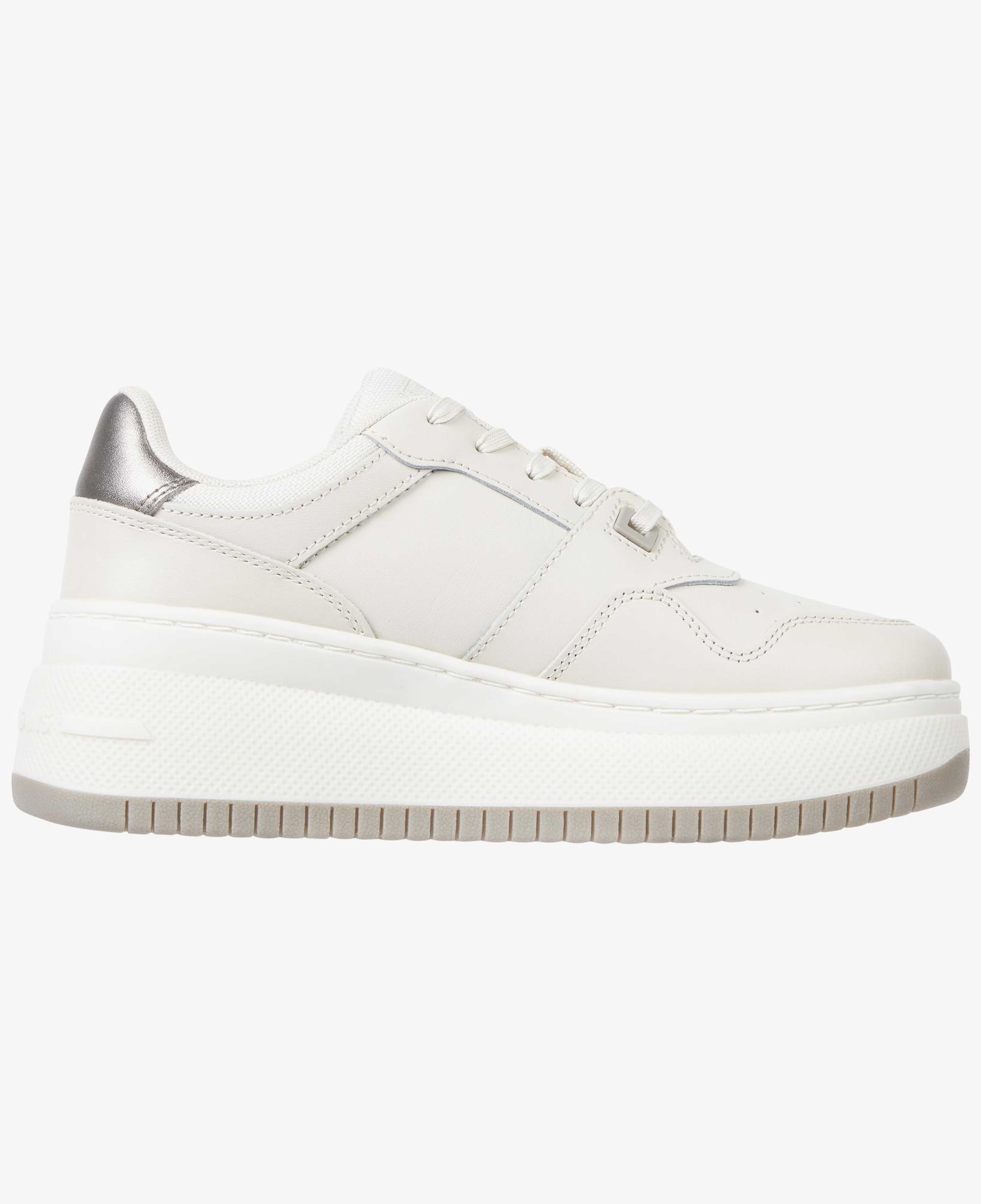 Tommy Jeans Retro Basket Flatform Kadın Bej Spor Ayakkabı