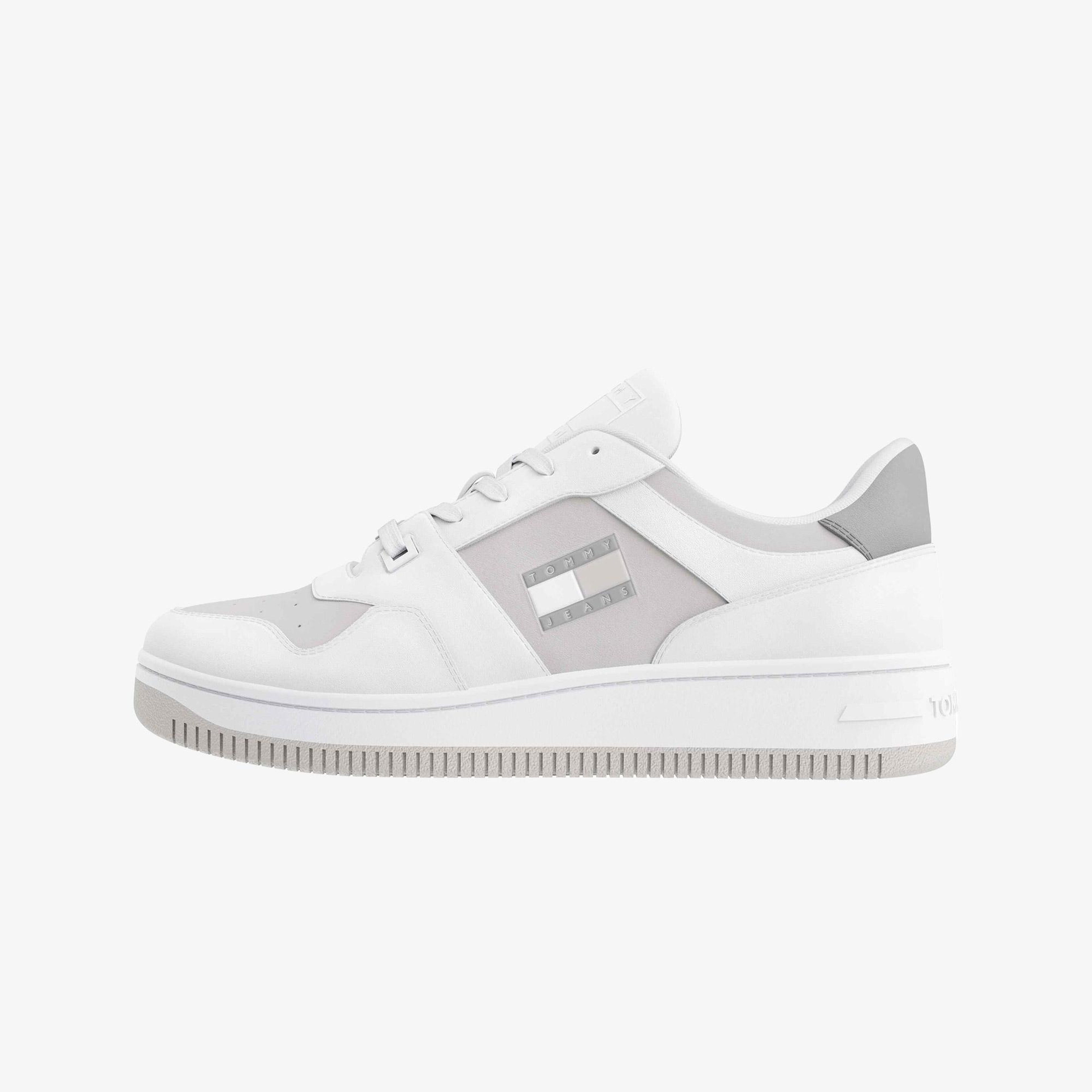 Tommy Jeans Retro Basket Tonal Kadın Gri Spor Ayakkabı