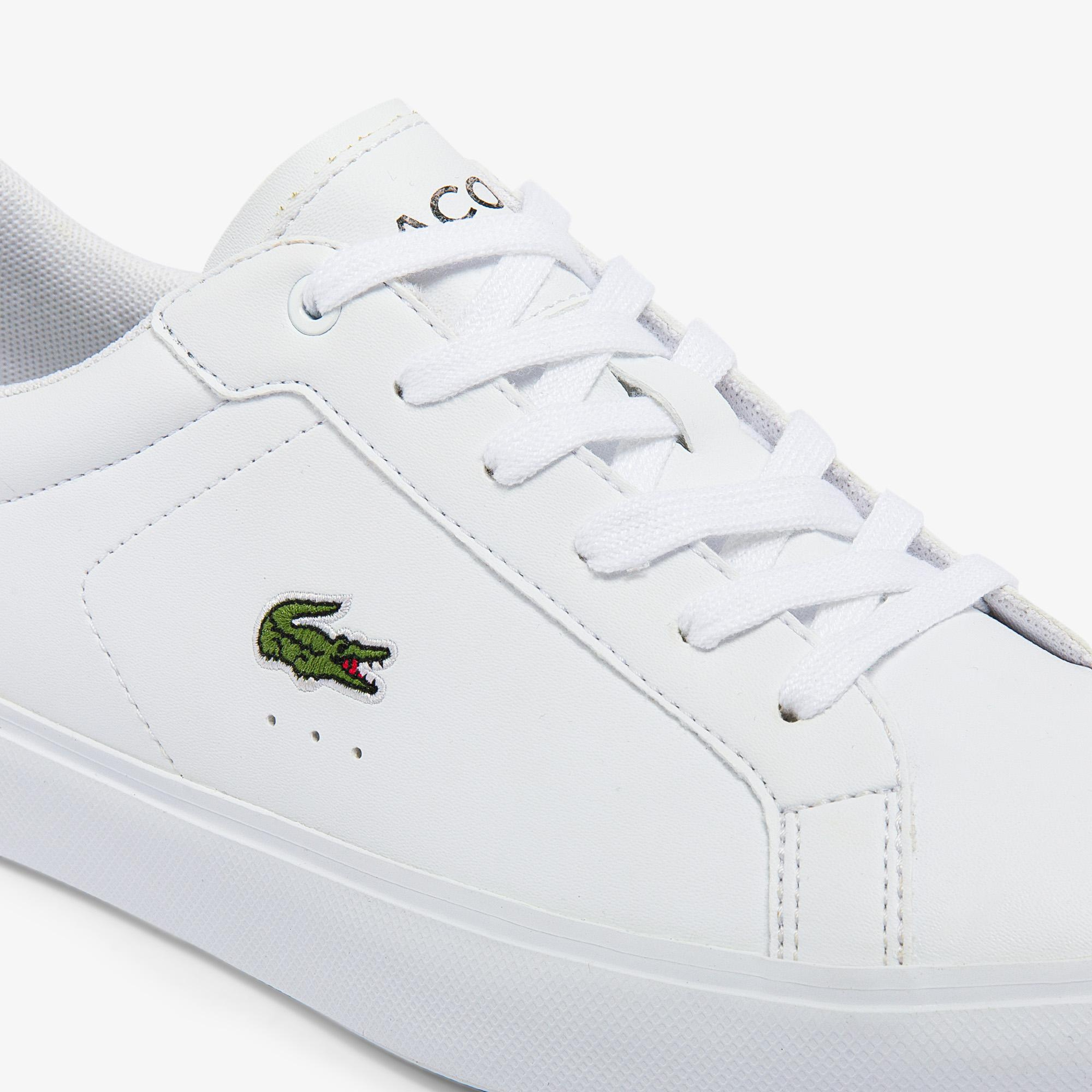 Lacoste POWERCOURT Çocuk Beyaz Spor Ayakkabı