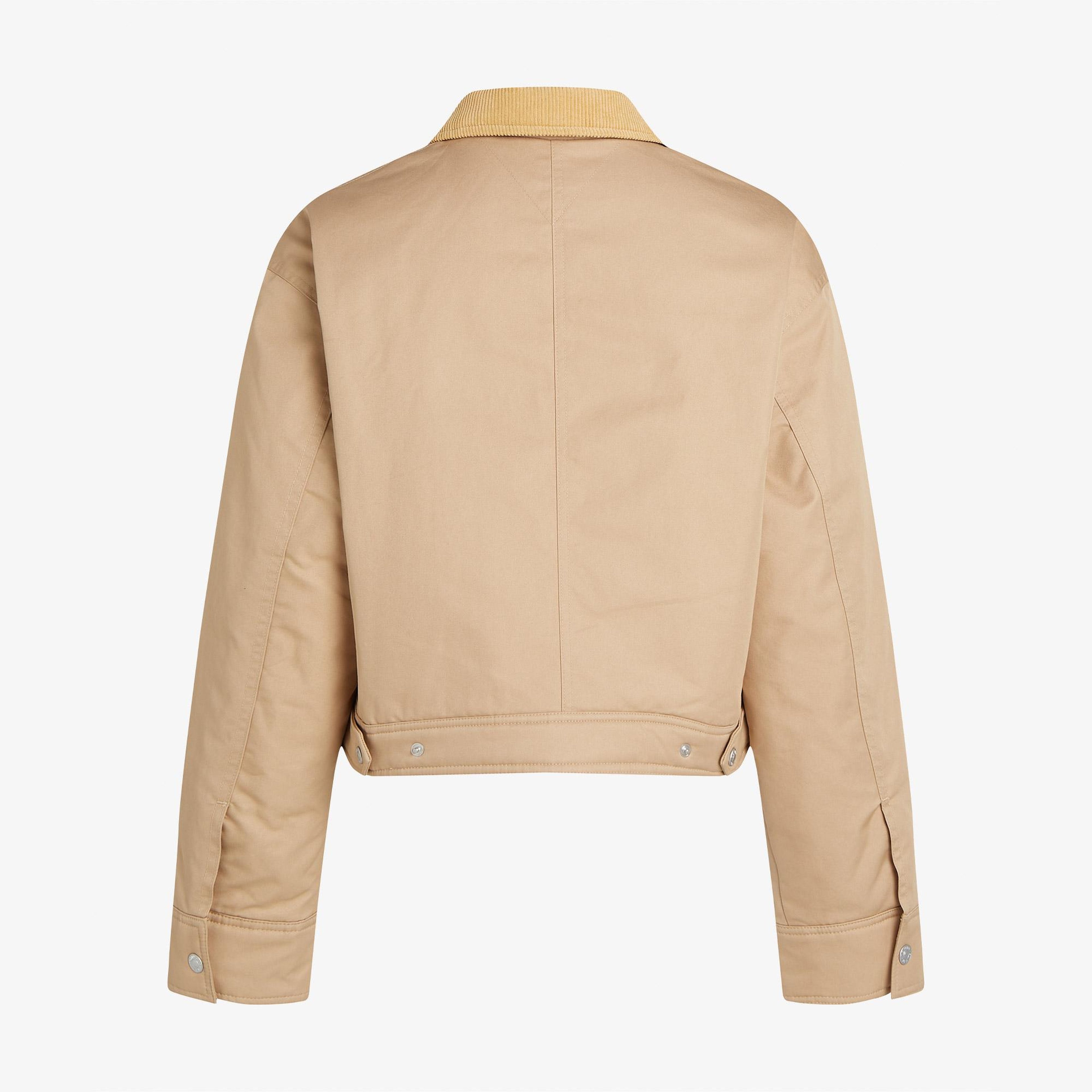 Tommy Hilfiger Tjw Twill With Cord Kadın Kahverengi Ceket