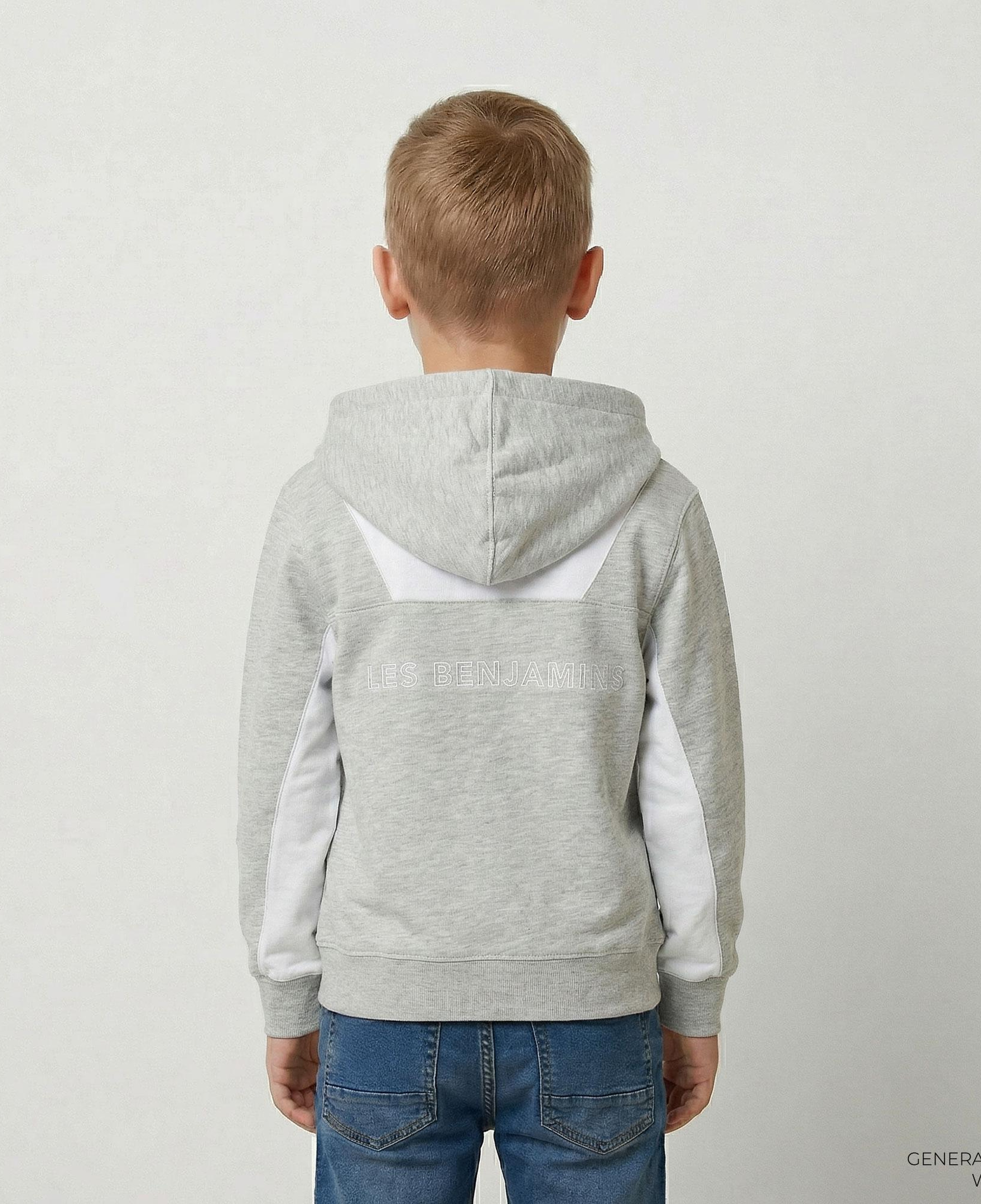 Les Benjamins 403 Çocuk Gri Hoodie