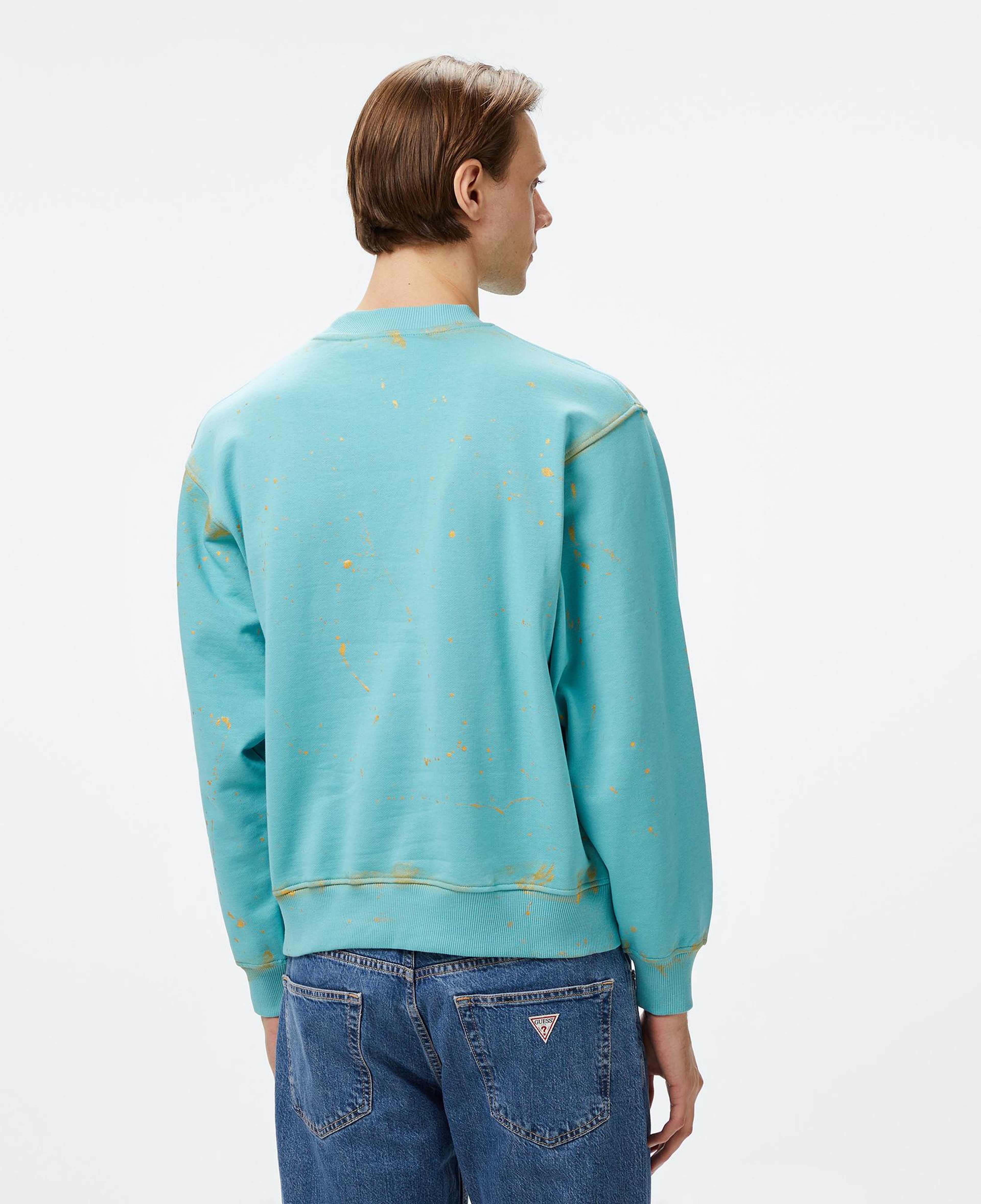 Story Of Angels Soa Gold Angel Hand-Dye Erkek Mavi Sweatshirt