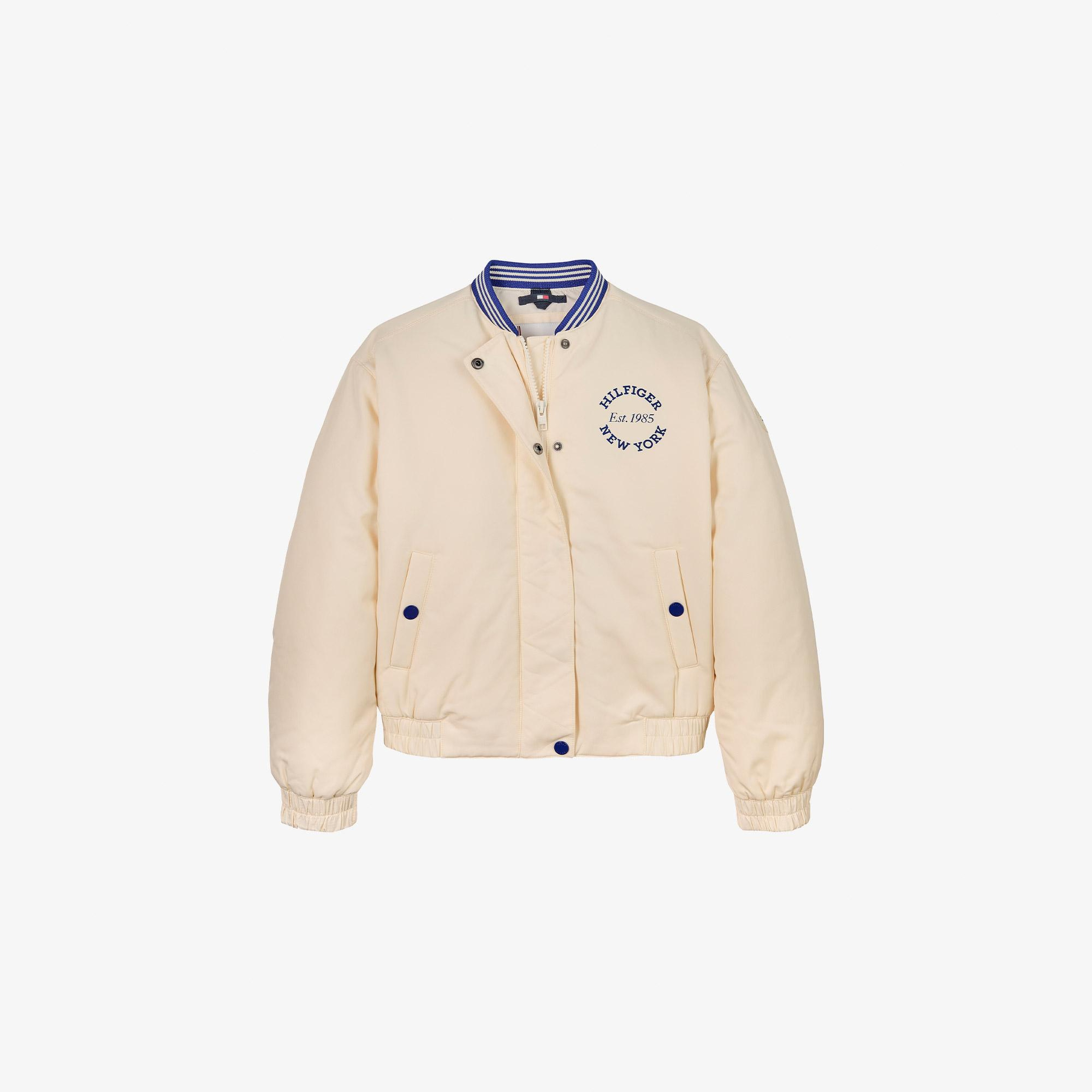 Tommy Hilfiger Varsity San Bomber Çocuk Bej Ceket