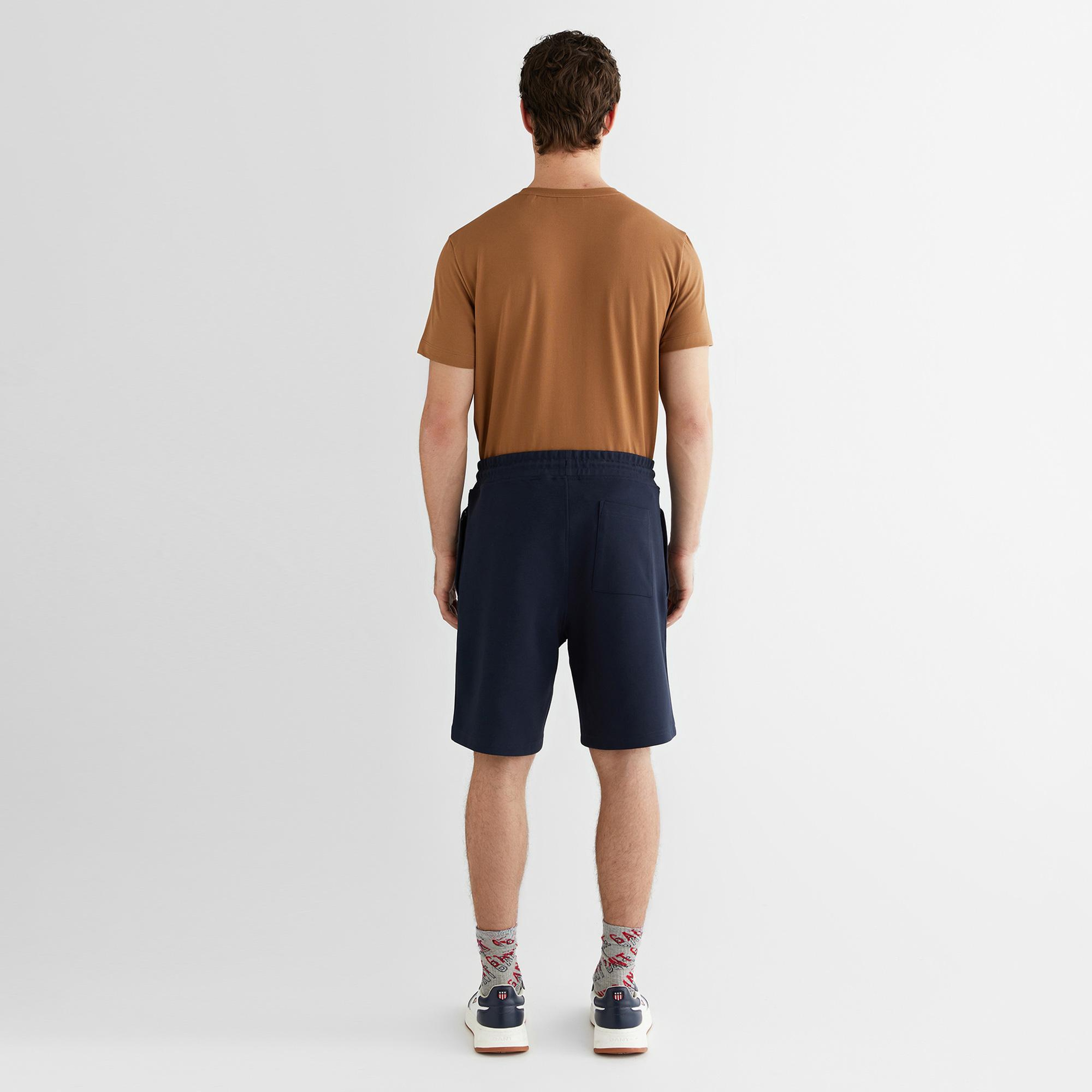 GANT Erkek Lacivert Regular Fit Logolu Şort