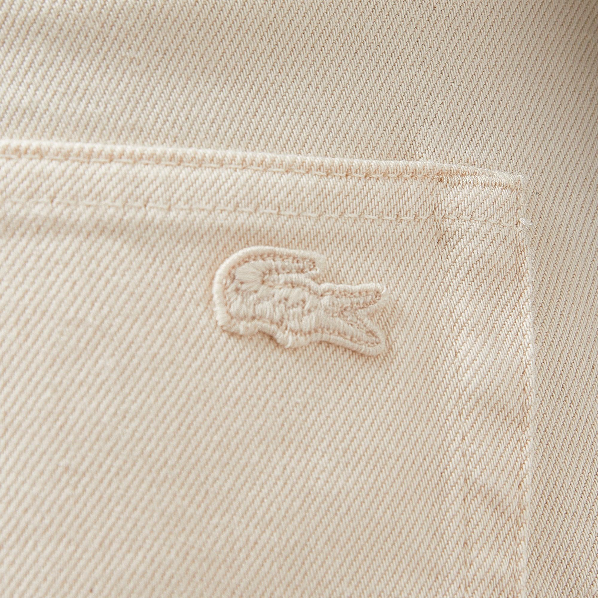 Erkek Slim Fit Chino Beyaz Pantolon