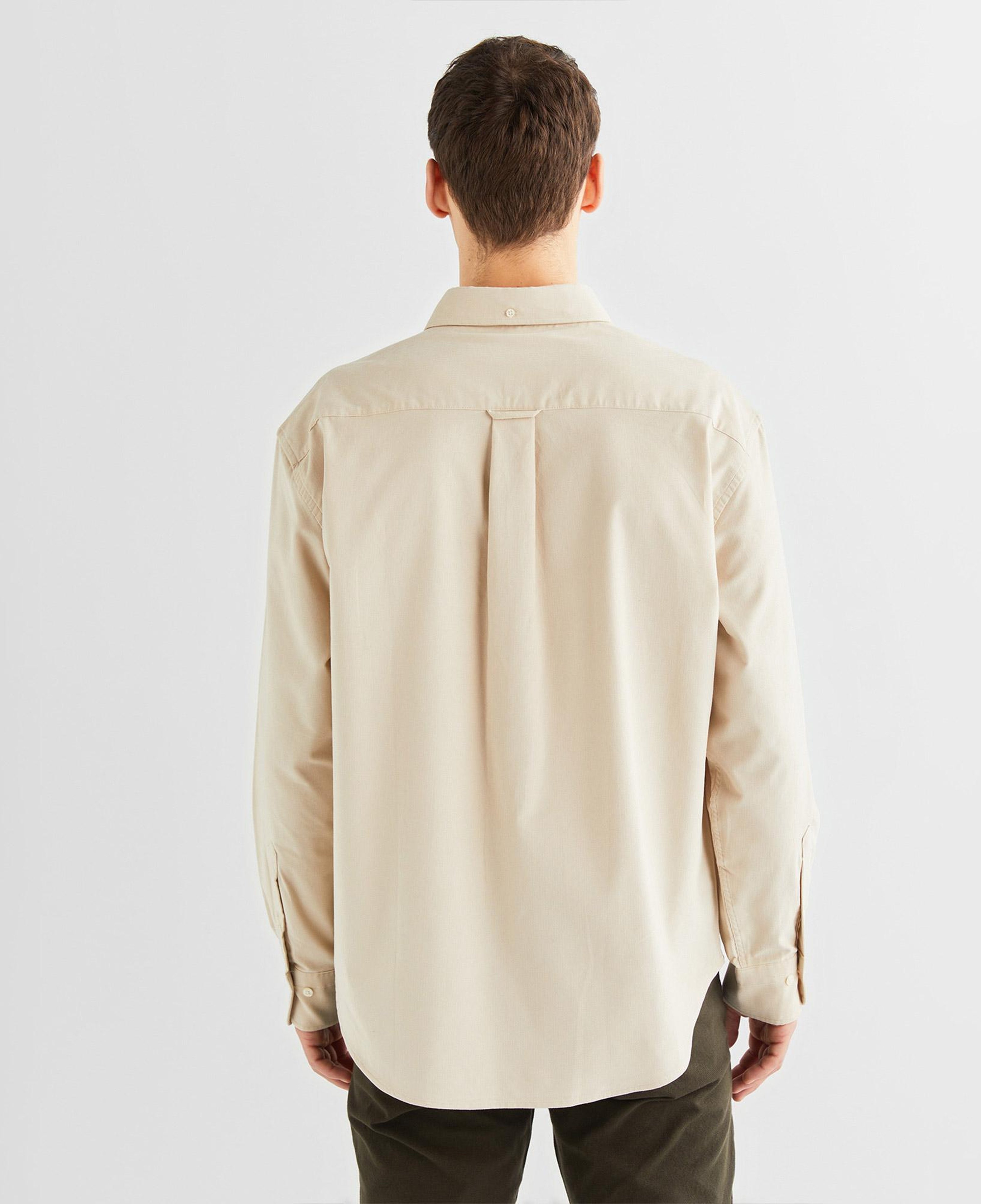 GANT Erkek Bej Relaxed Fit Düğmeli Yaka Gömlek