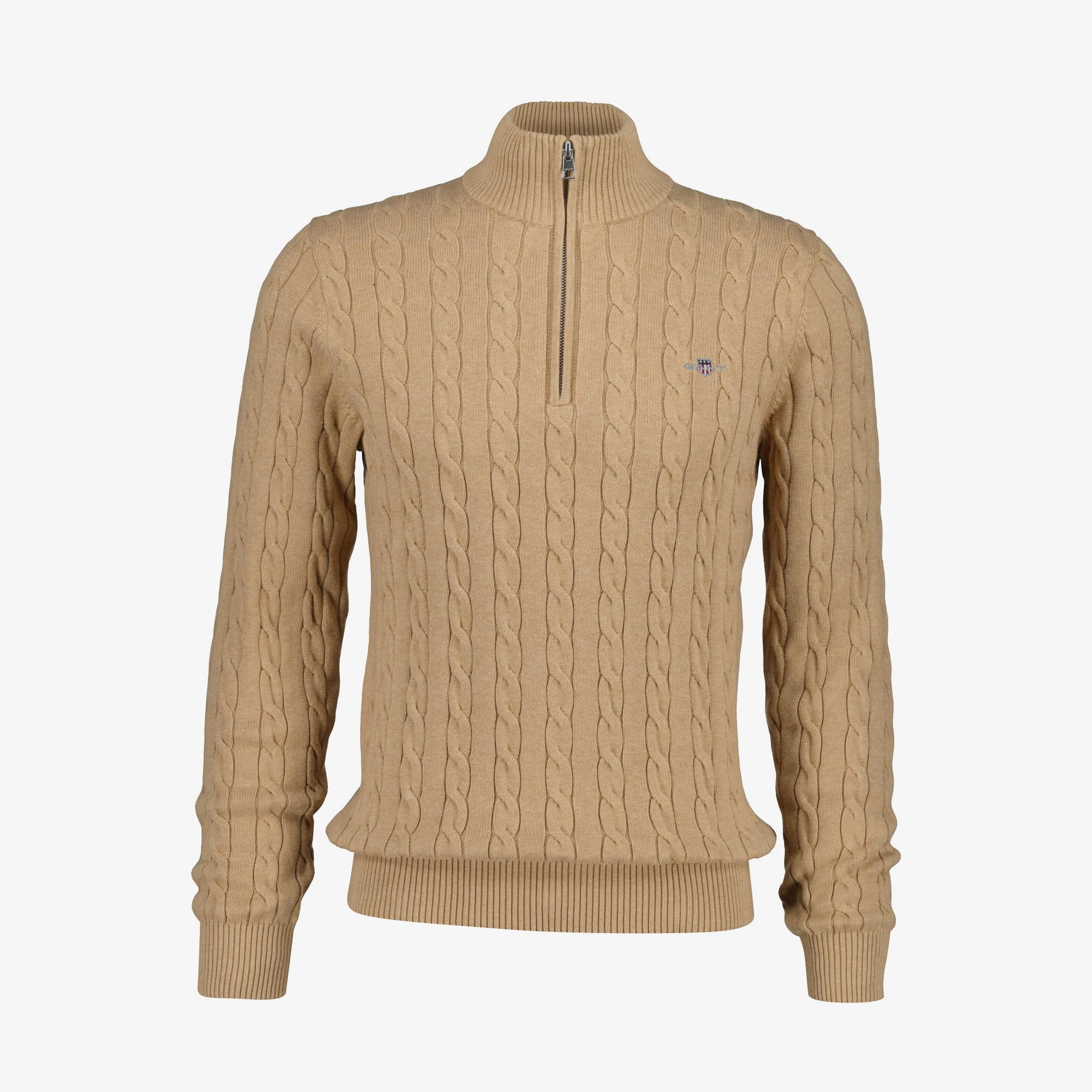 GANT Erkek Krem Regular Fit Örgü Kazak