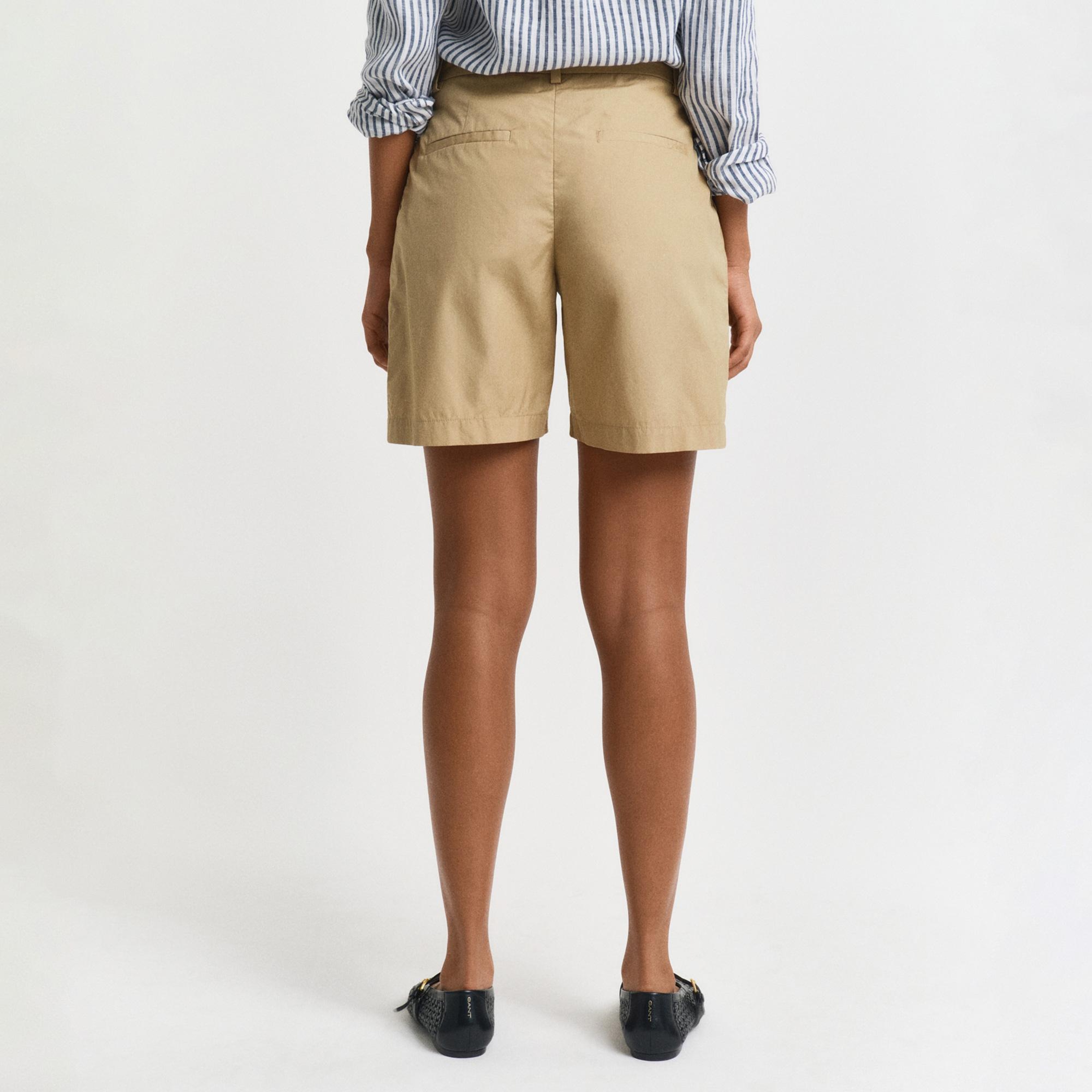 GANT Kadın Bej Relaxed Fit Şort