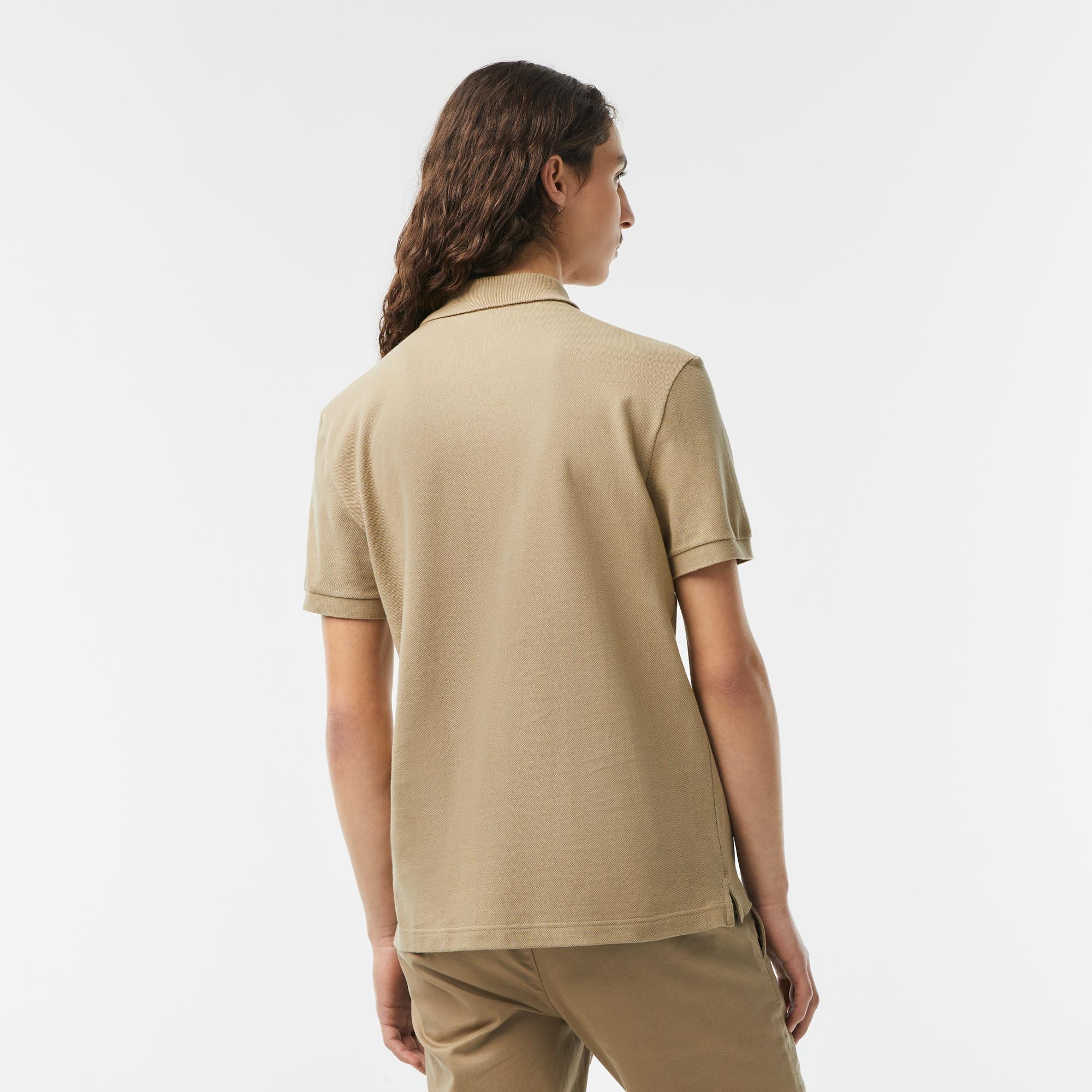 L.12.12 Erkek Slim Fit Bej Polo