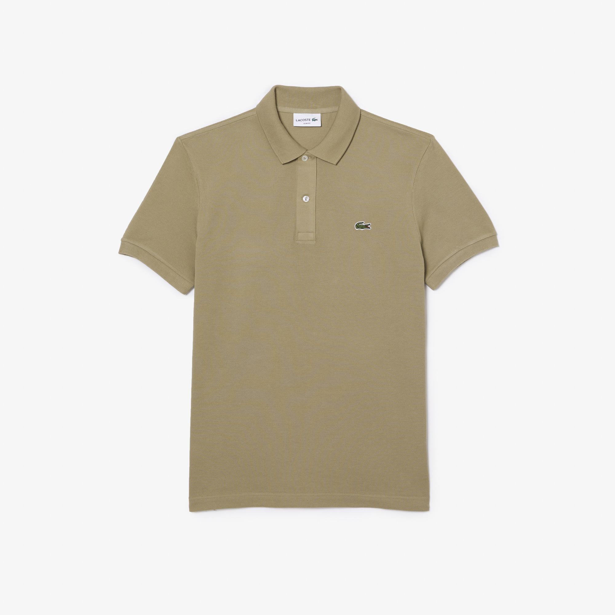 L.12.12 Erkek Slim Fit Bej Polo