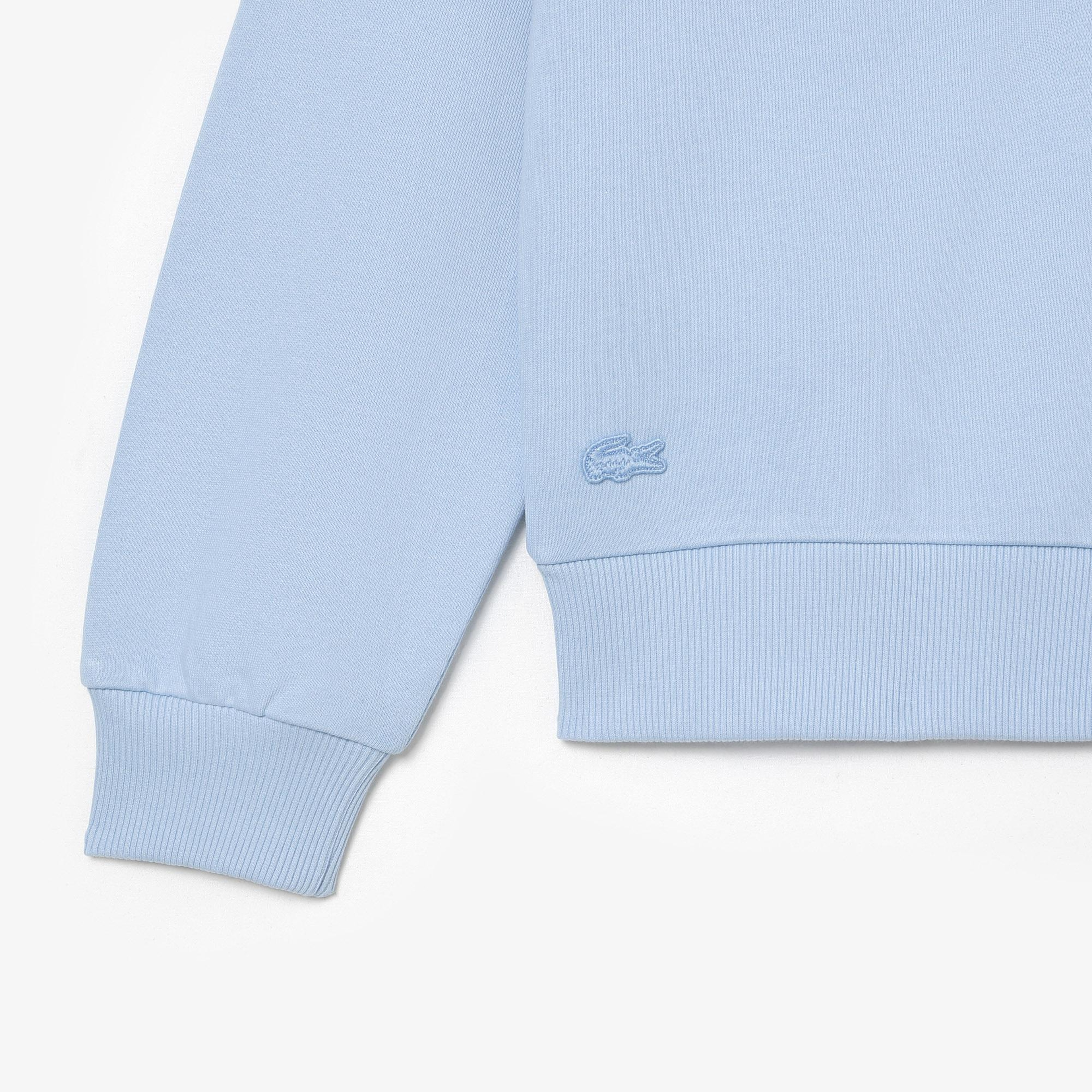 Netflix Kadın Loose Fit Bisiklet Yaka Baskılı Açık Mavi Sweatshirt