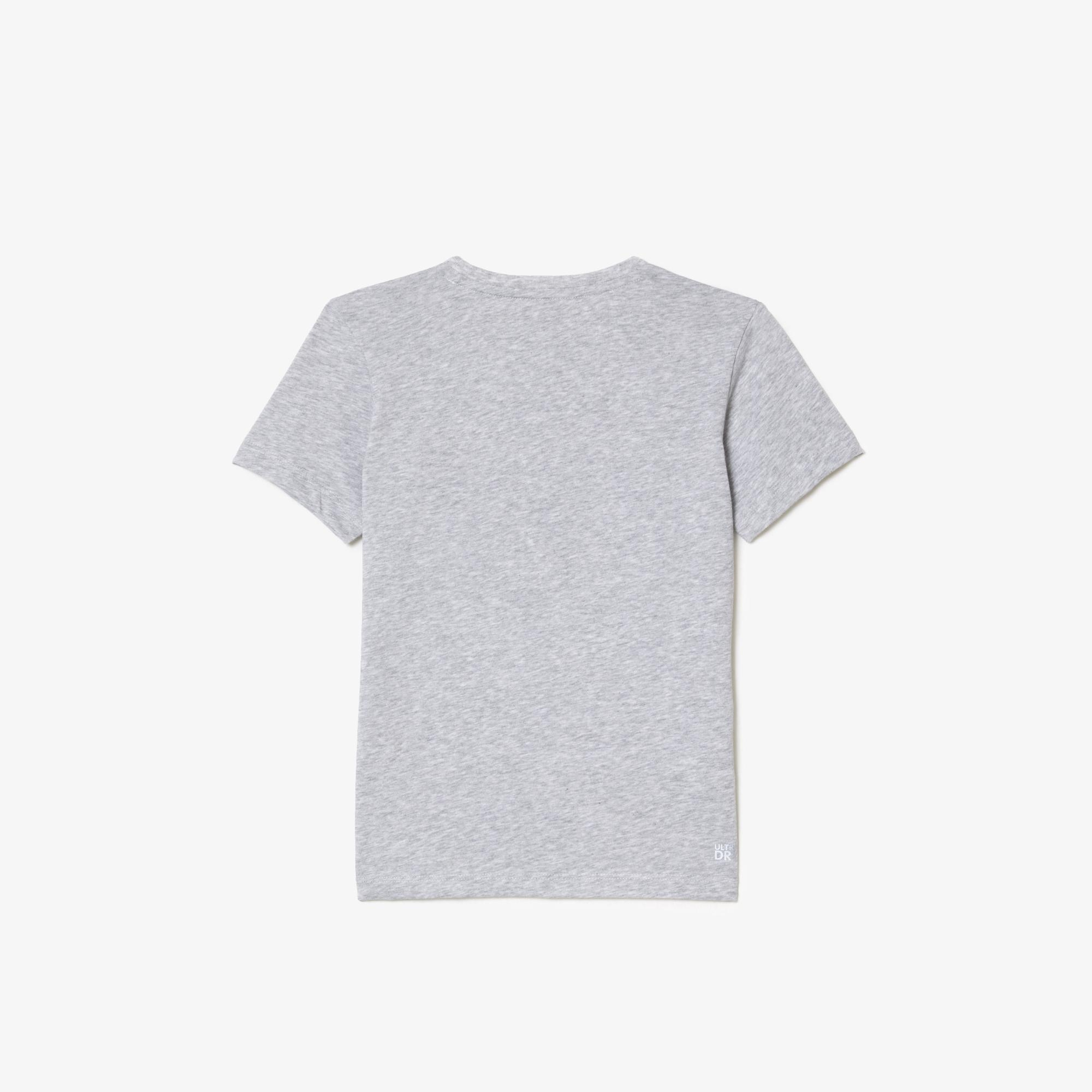 Lacoste Erkek Çocuk Baskılı Gri T-Shirt