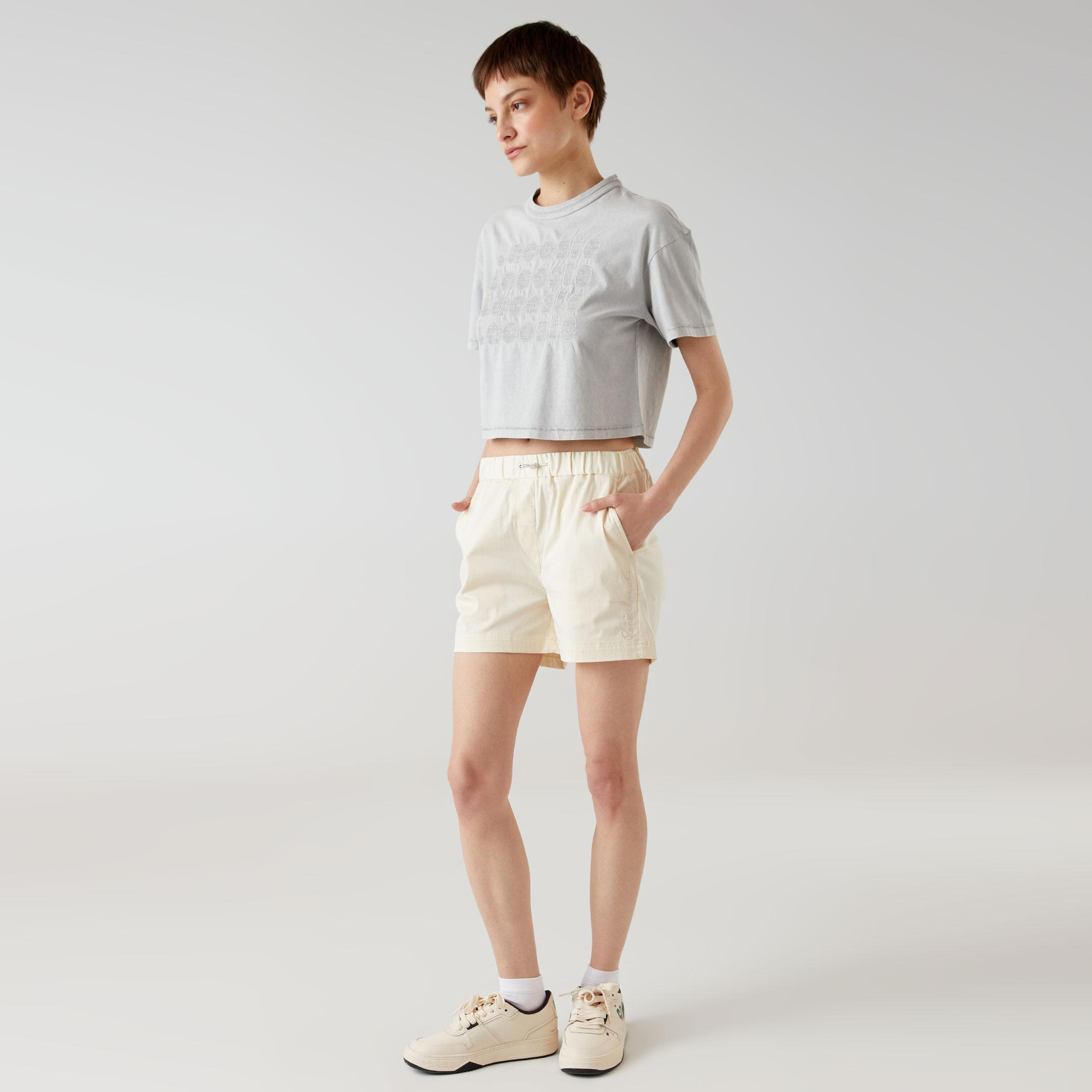 Lacoste Classic Kadın Beyaz Şort