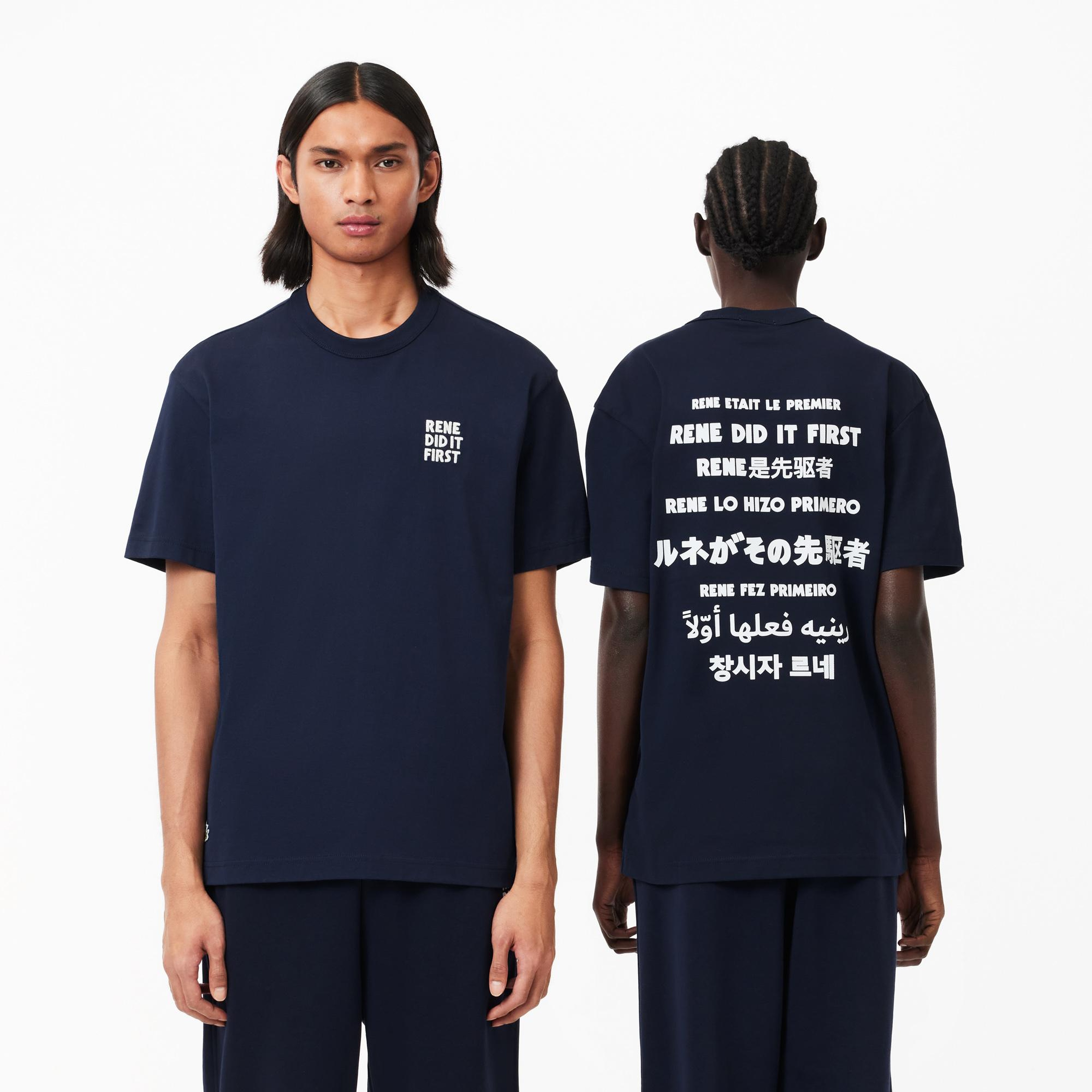 Lacoste Classic Unisex Classic Fit Lacivert T-Shirt