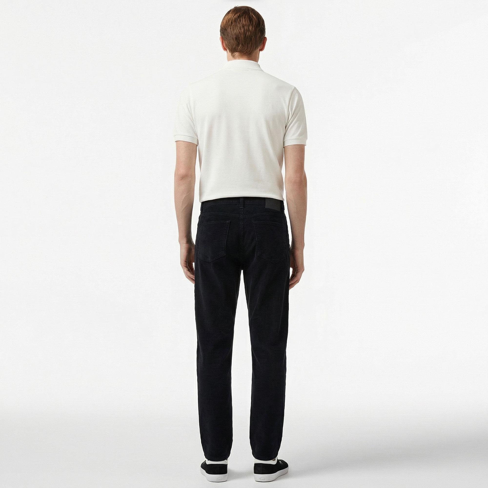 Erkek Straight Fit Casual Siyah Pantolon