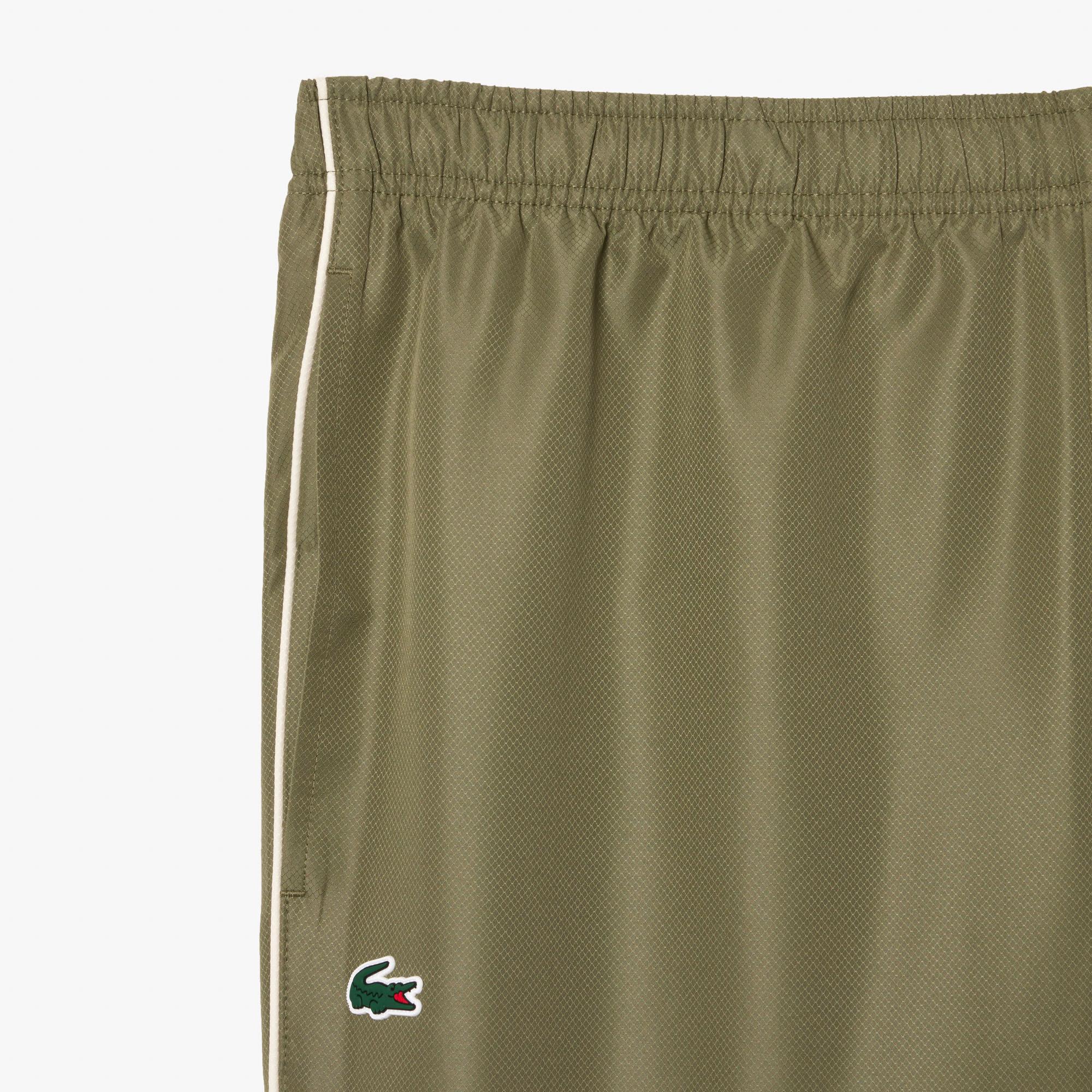 Lacoste Erkek Regular Fit Fermuarlı Yaka Baskılı Haki Eşofman Takımı