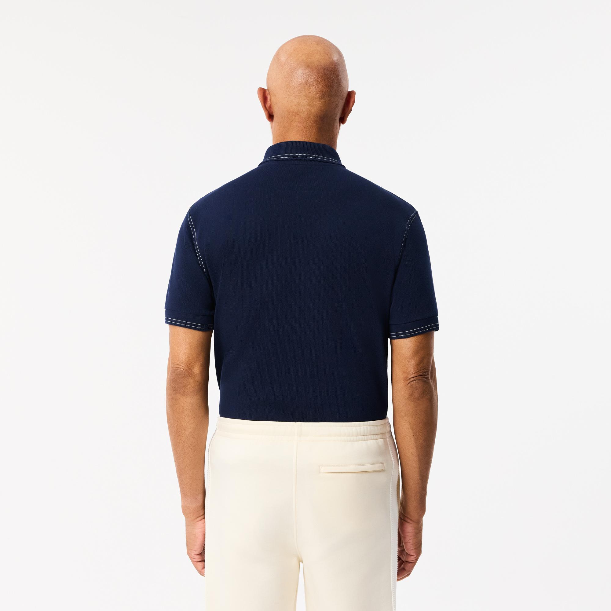 Erkek Classic Fit Organik Pamuk Lacivert Polo