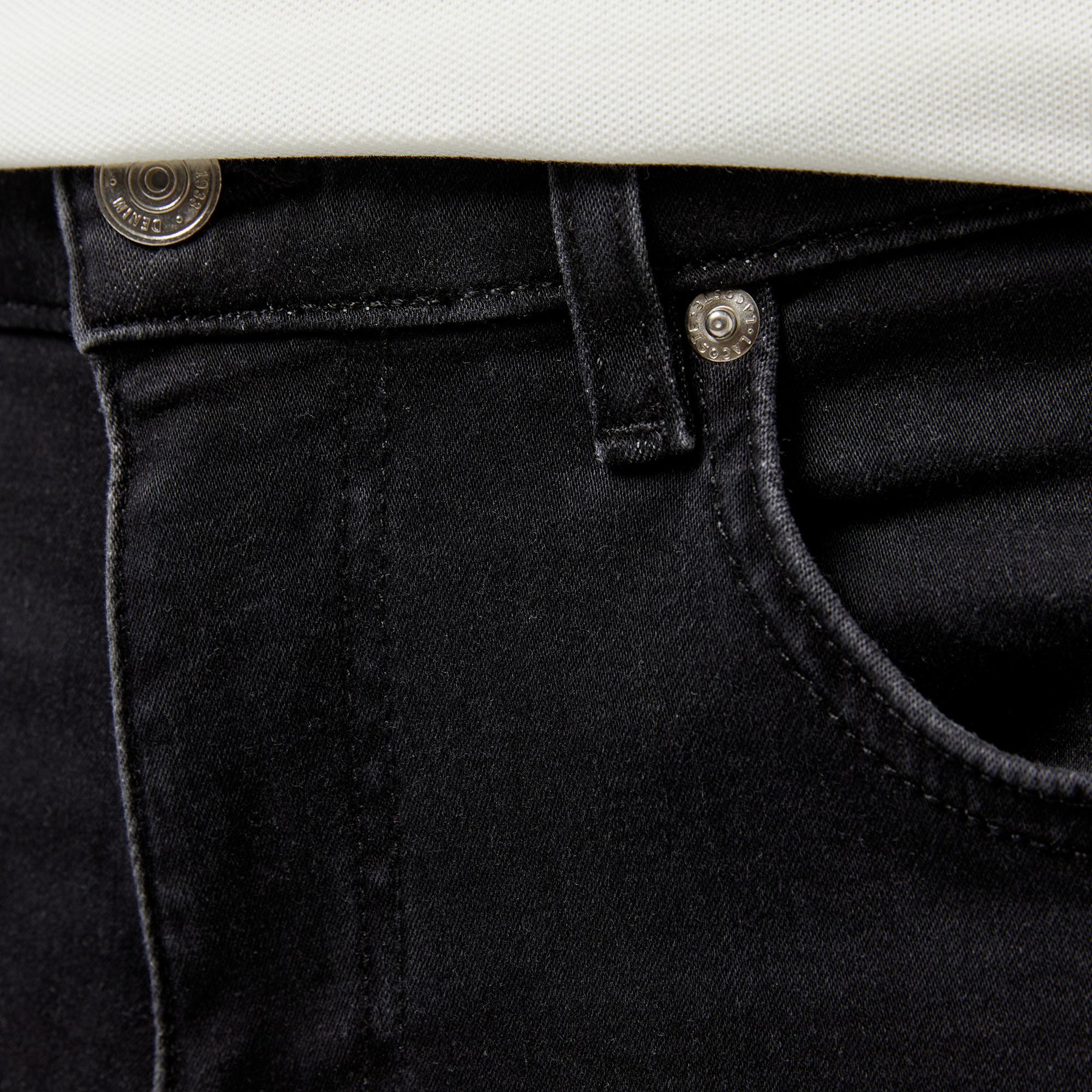 Erkek Regular Fit Denim Siyah Pantolon