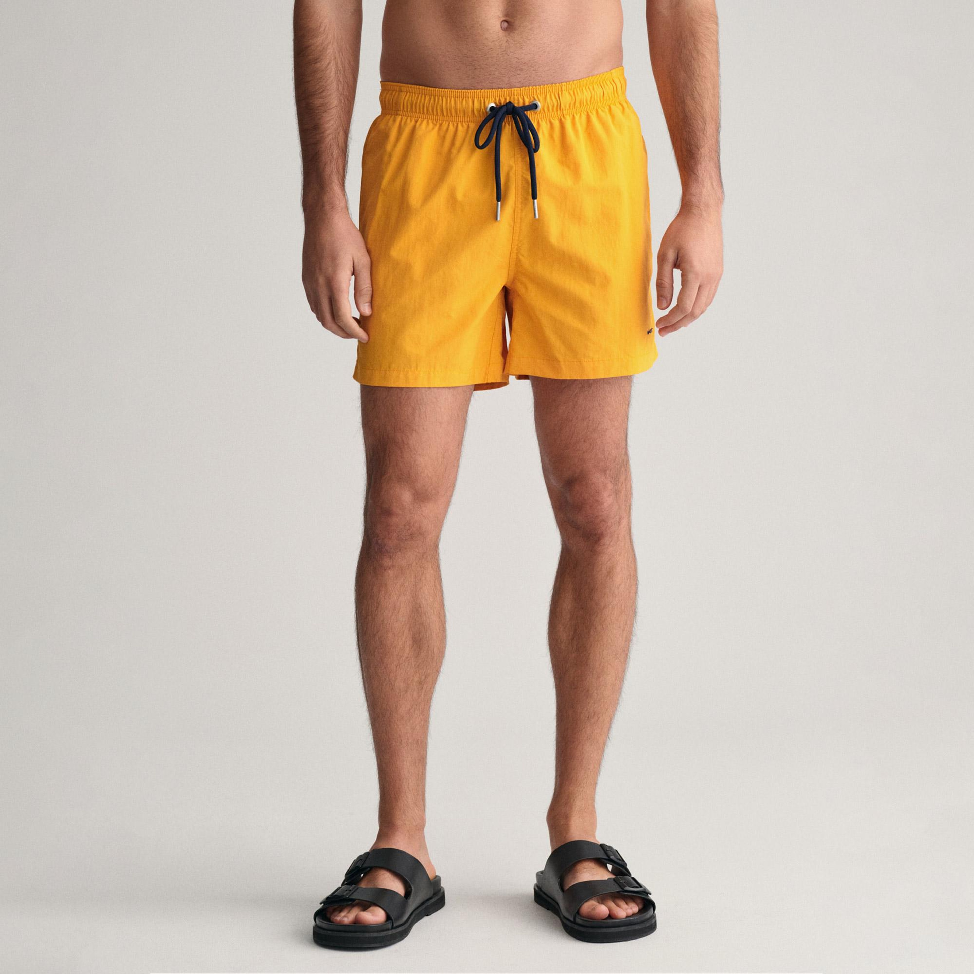 GANT Erkek Sarı Regular Fit Mayo Şort