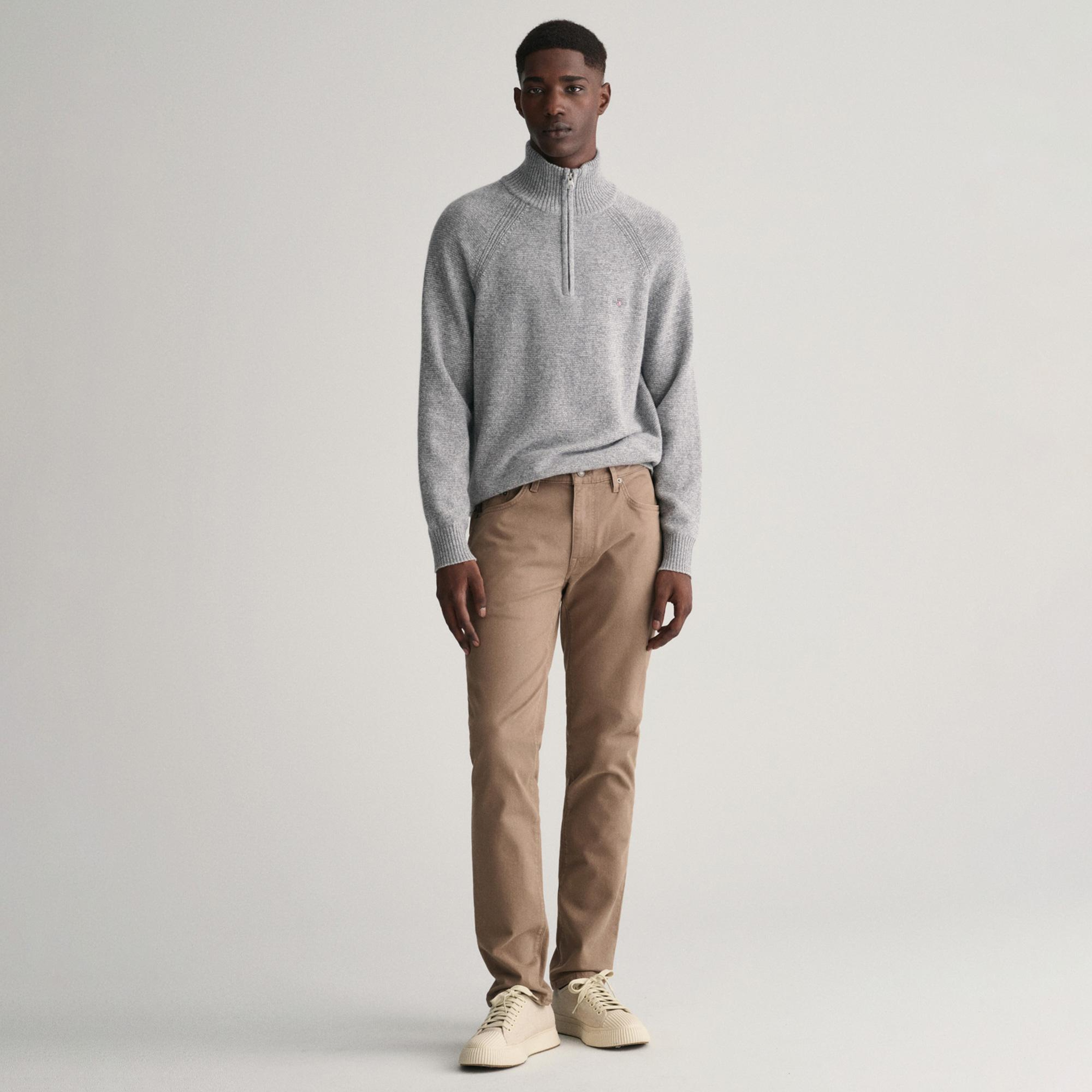 GANT Erkek Kahverengi Slim Fit Jean