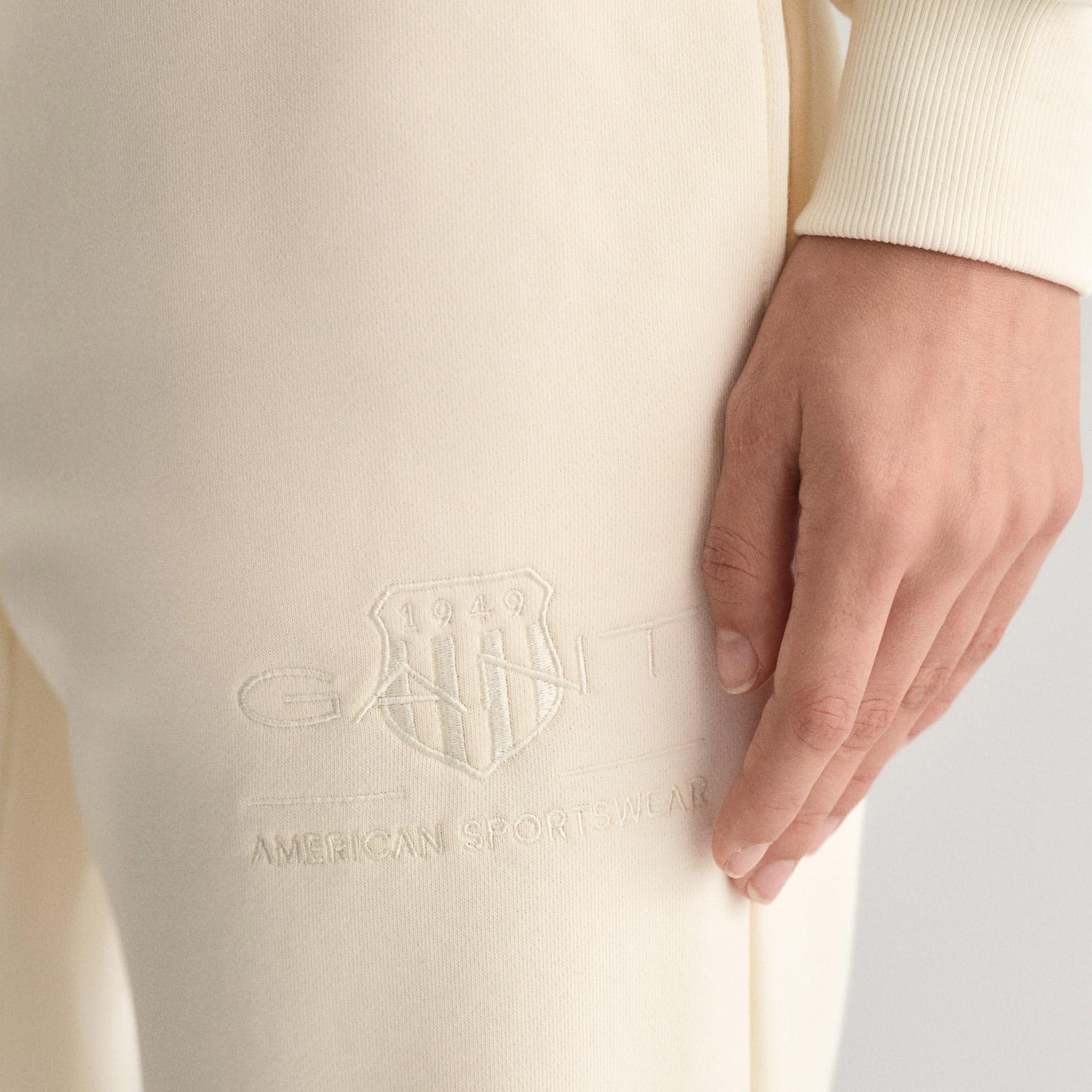 GANT Kadın Beyaz Regular Fit Eşofman Altı