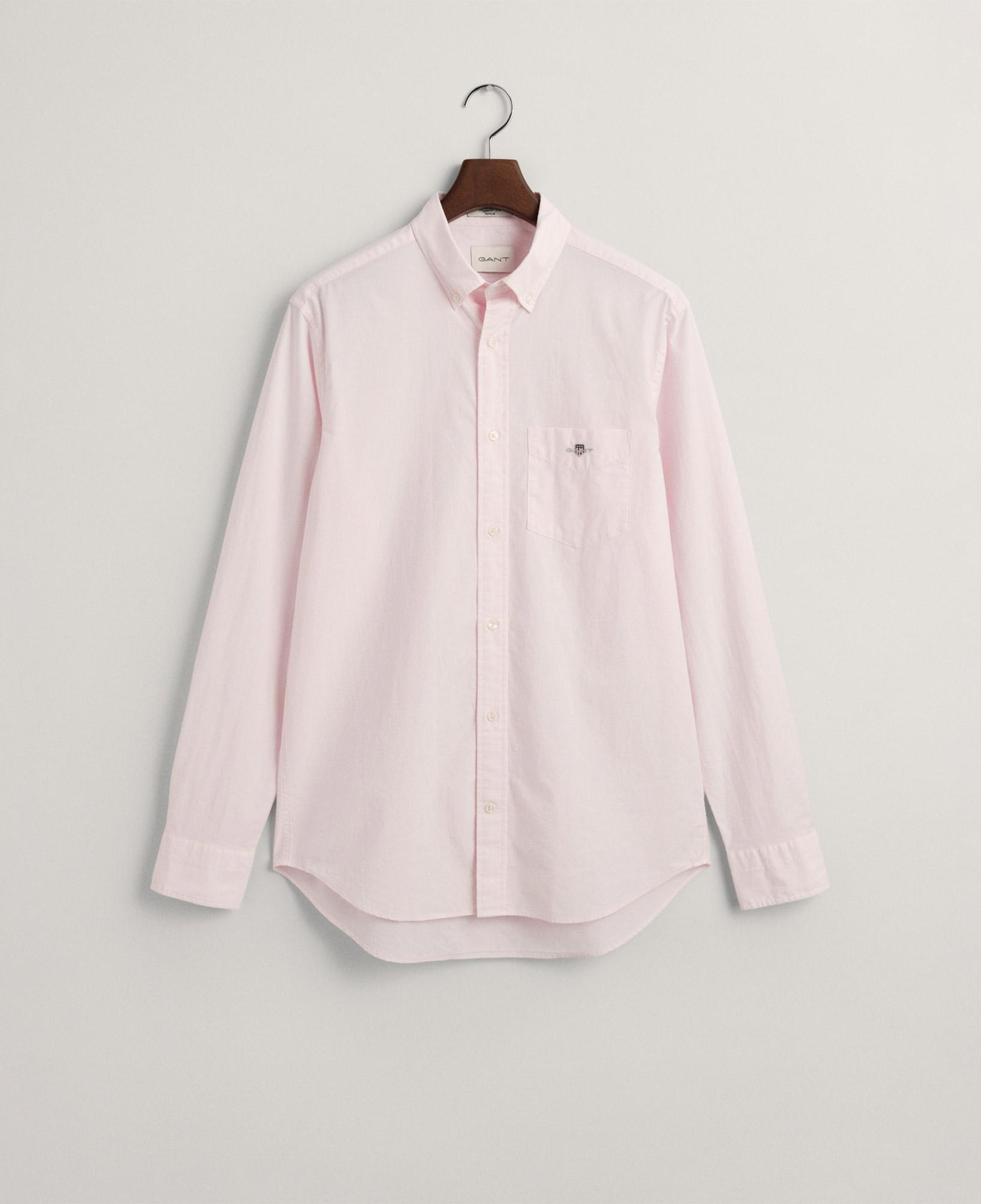 GANT Erkek Pembe Regular Fit Düğmeli Yaka Poplin Gömlek