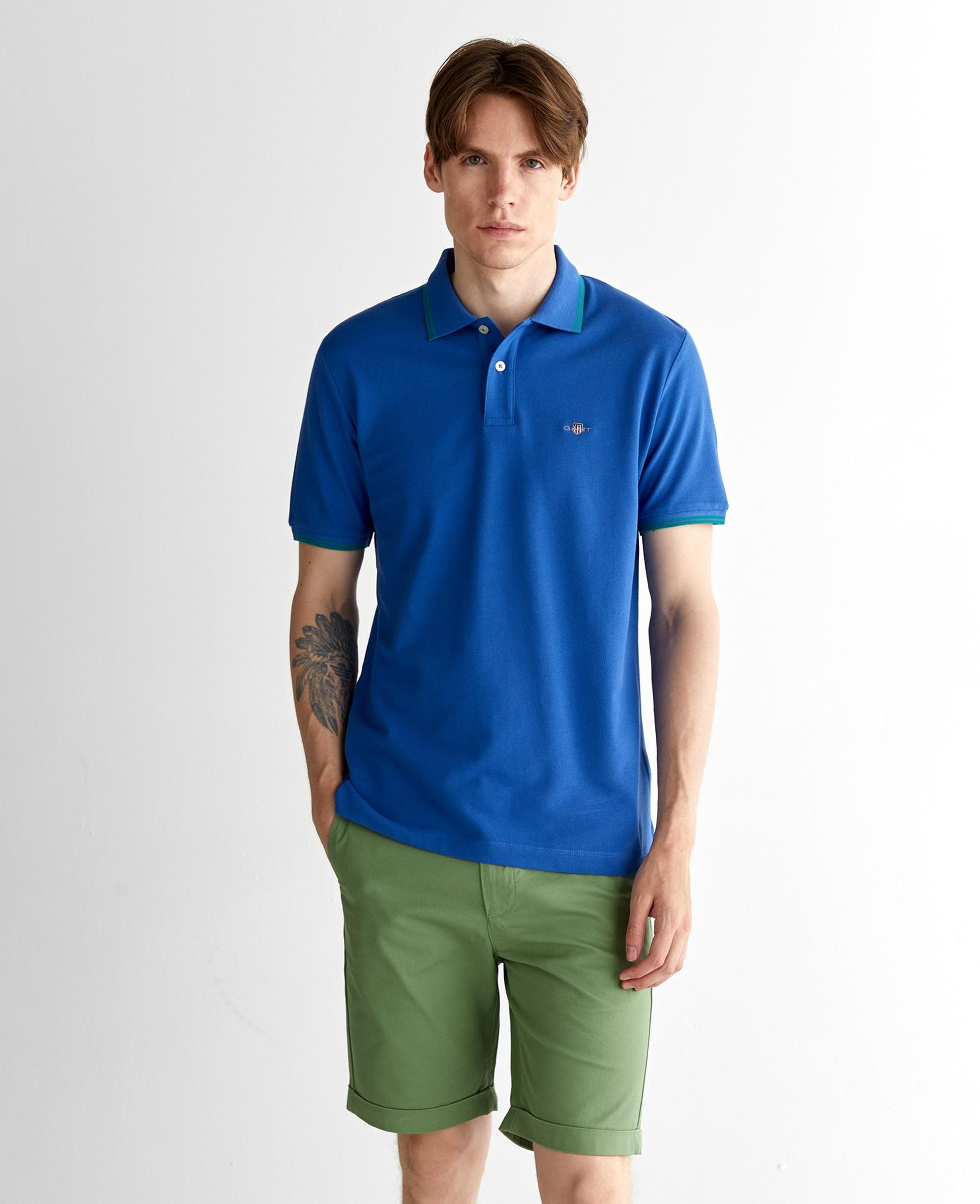 GANT Erkek Lacivert Regular Fit Polo