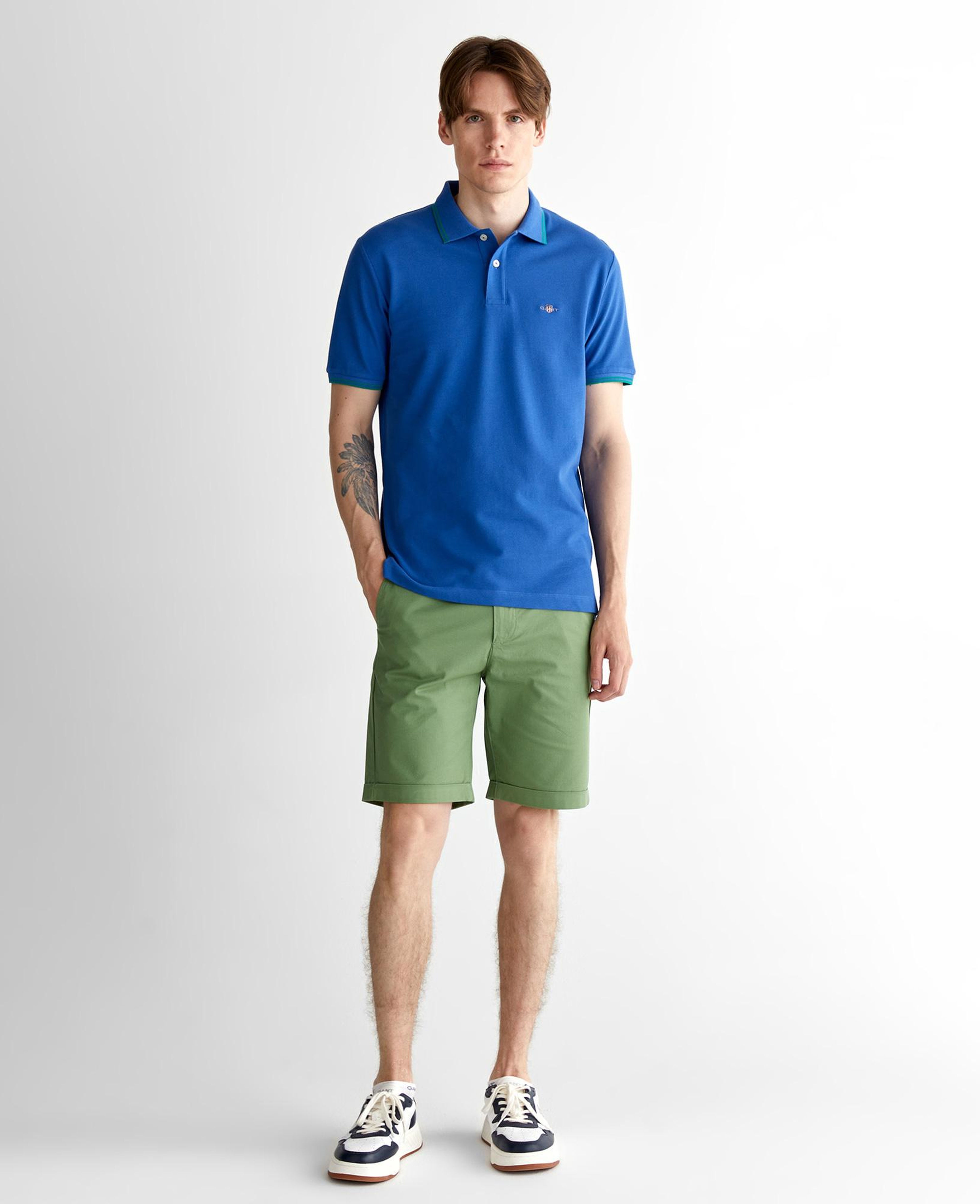 GANT Erkek Lacivert Regular Fit Polo