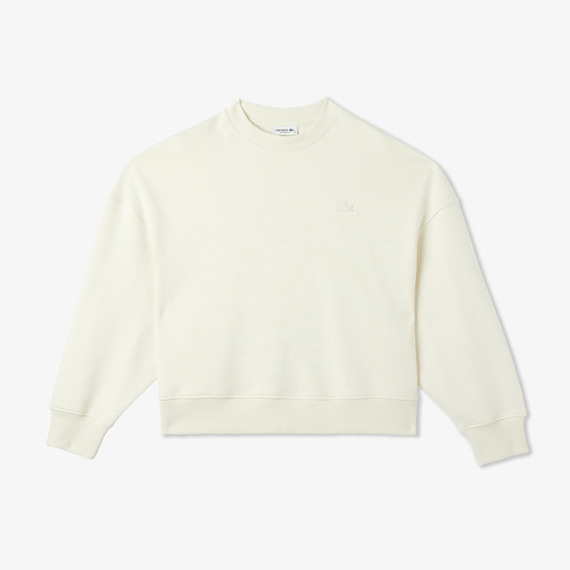 Lacoste Classic Kadın Krem Sweatshirt