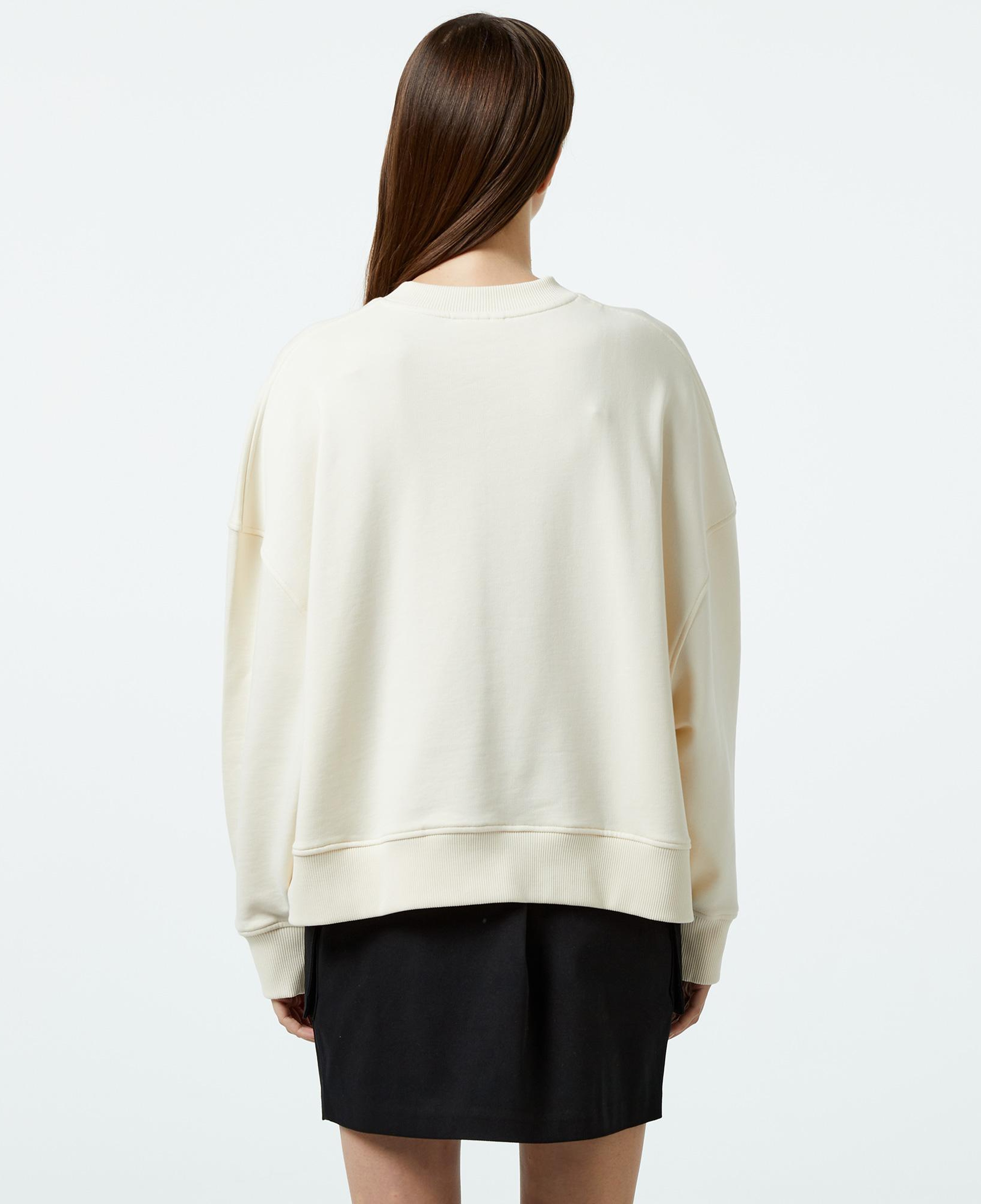 Lacoste Classic Kadın Krem Sweatshirt