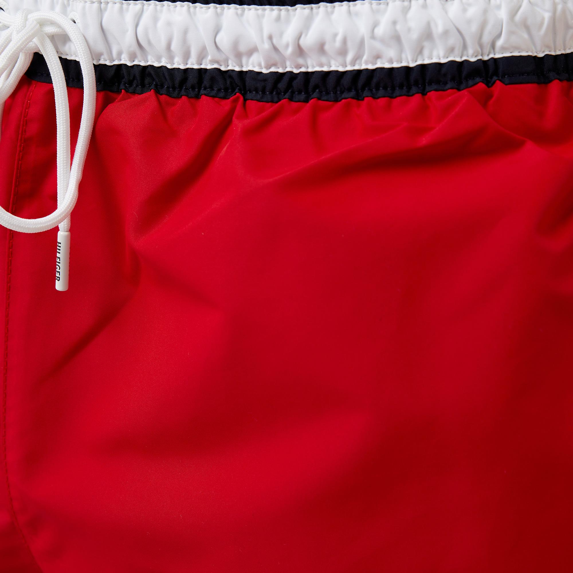 Tommy Hilfiger Medium Drawstring Erkek Kırmızı Deniz Şortu