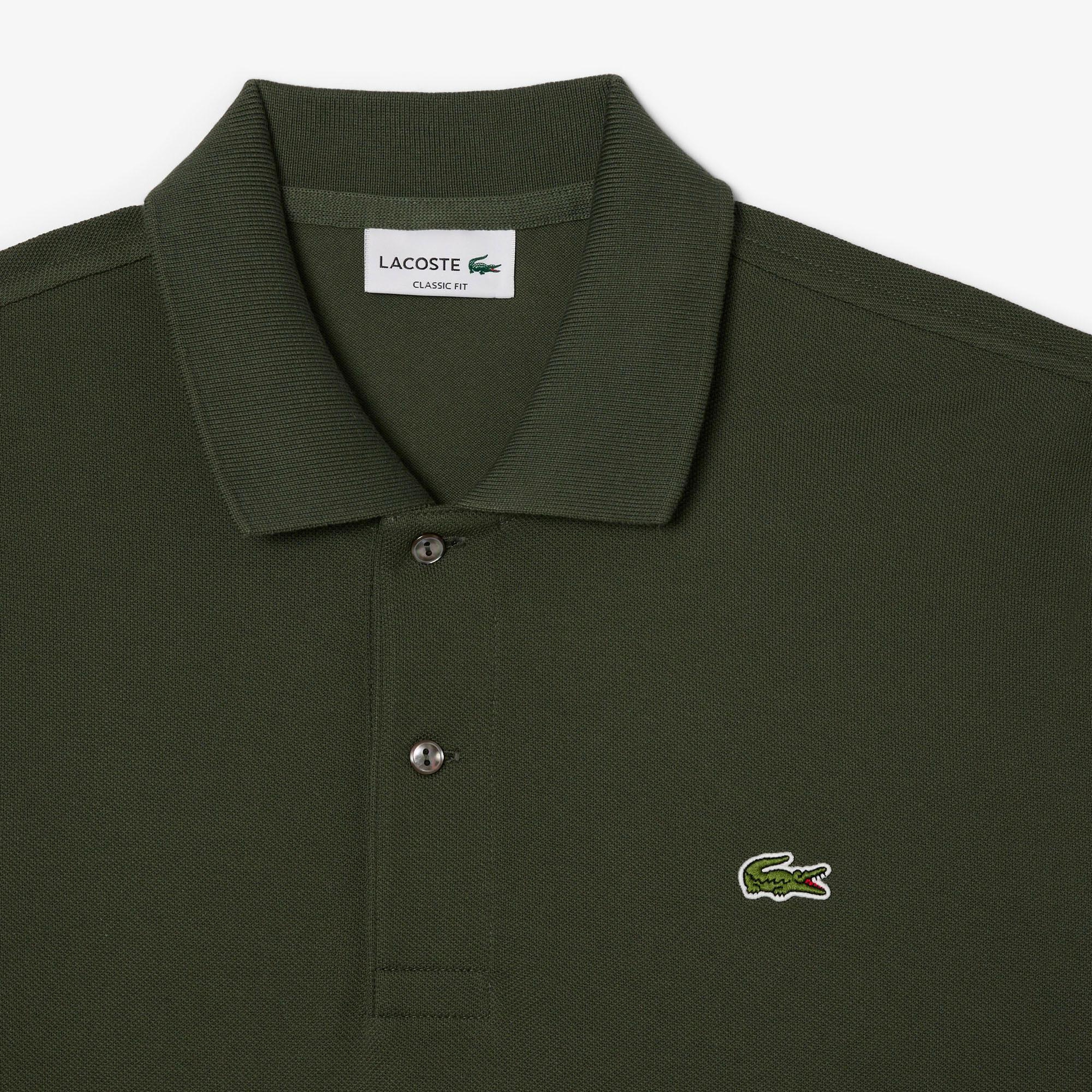 L.12.12 Erkek Classic Fit Koyu Yeşil Polo