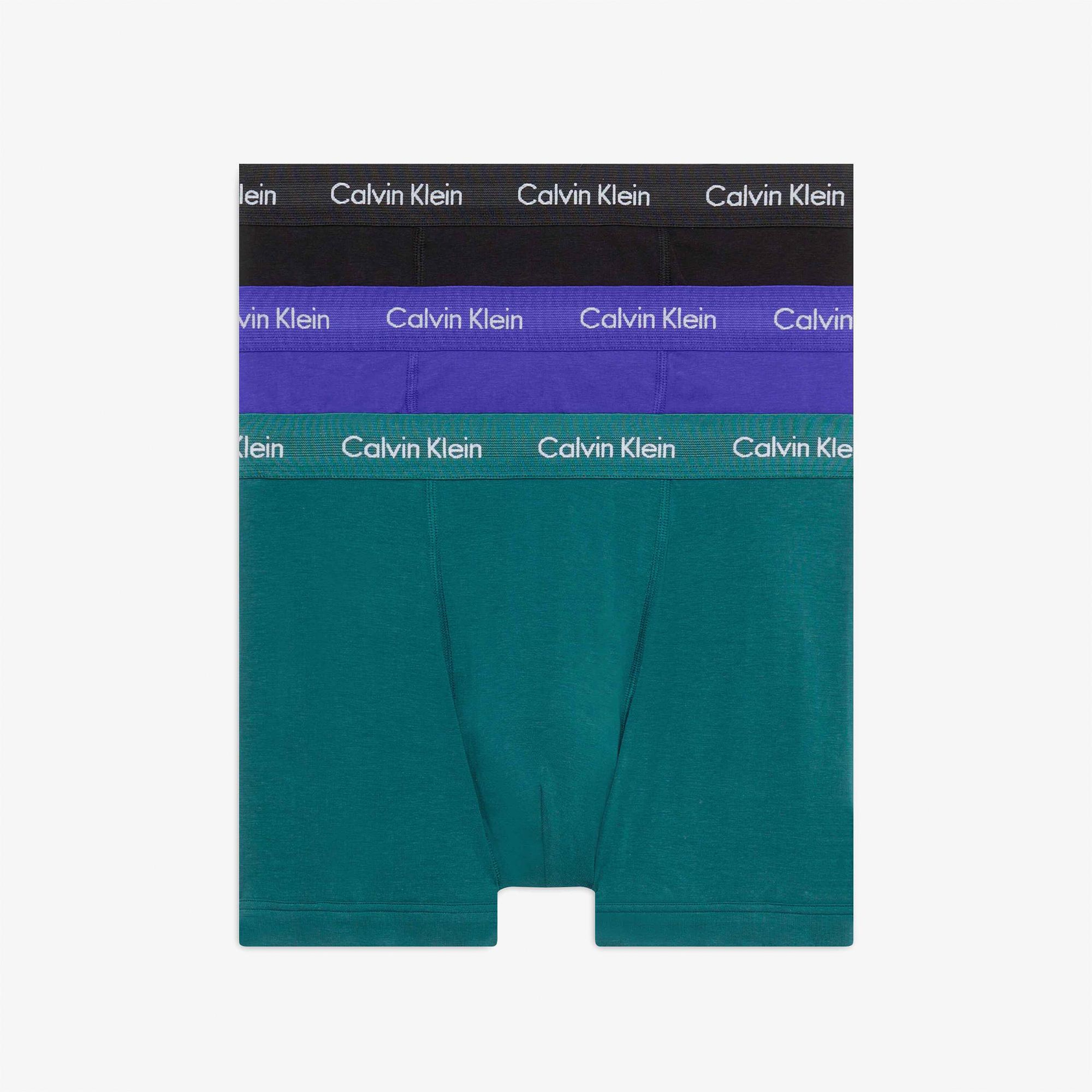 Calvin Klein Logolu Erkek Renkli 3'lü Boxer