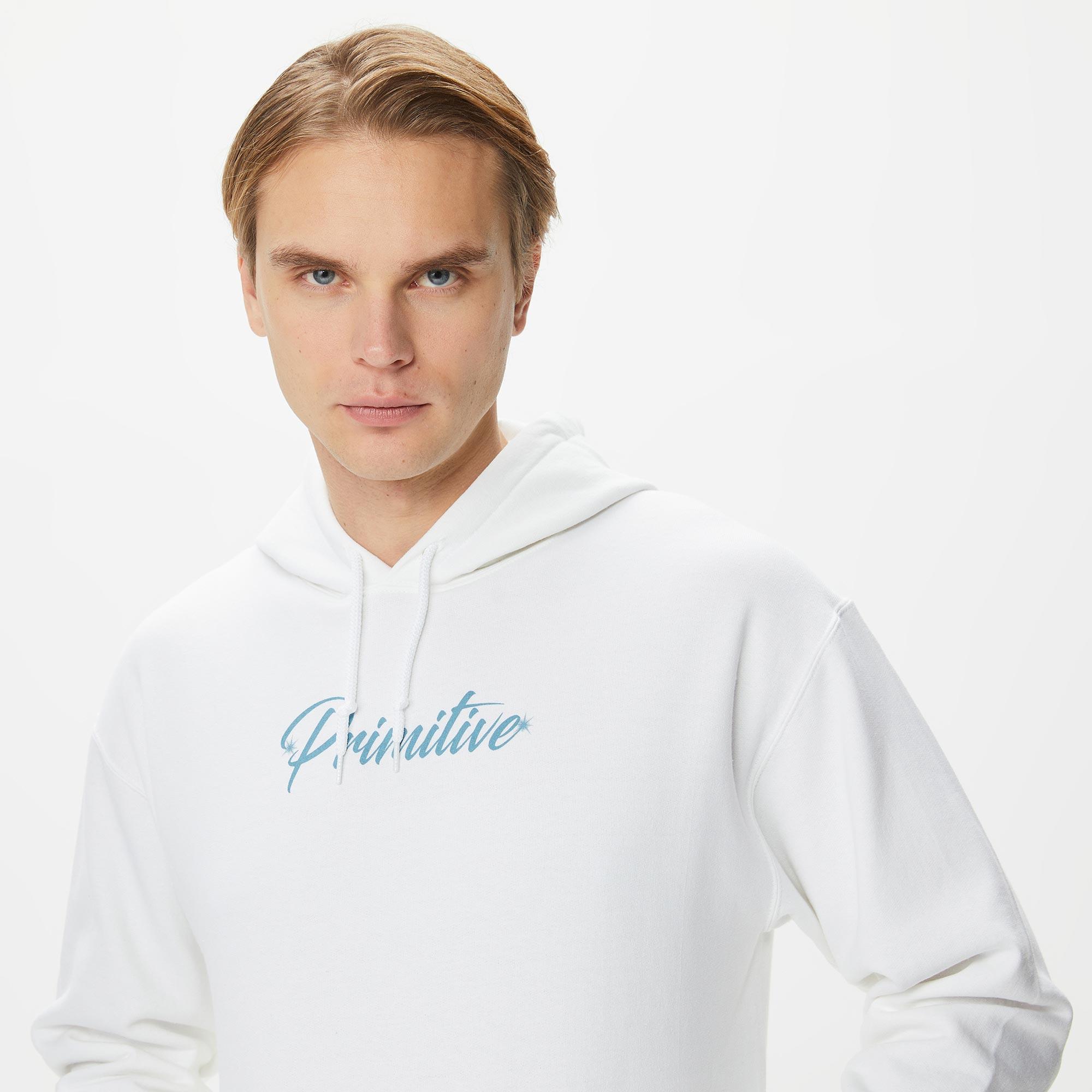 Primitive Shiver Erkek Beyaz Hoodie